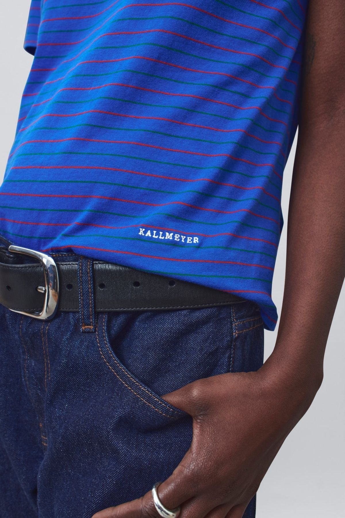 KALLMEYER Kenzie T-Shirt - Cobalt Multi Stripe