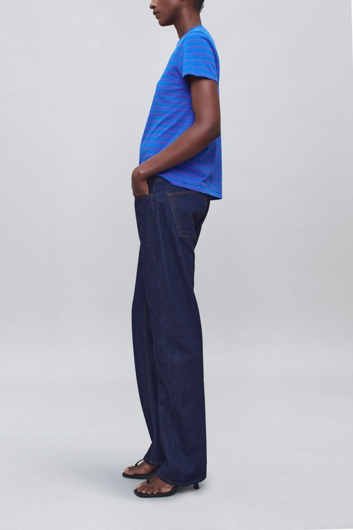 KALLMEYER Kenzie T-Shirt - Cobalt Multi Stripe