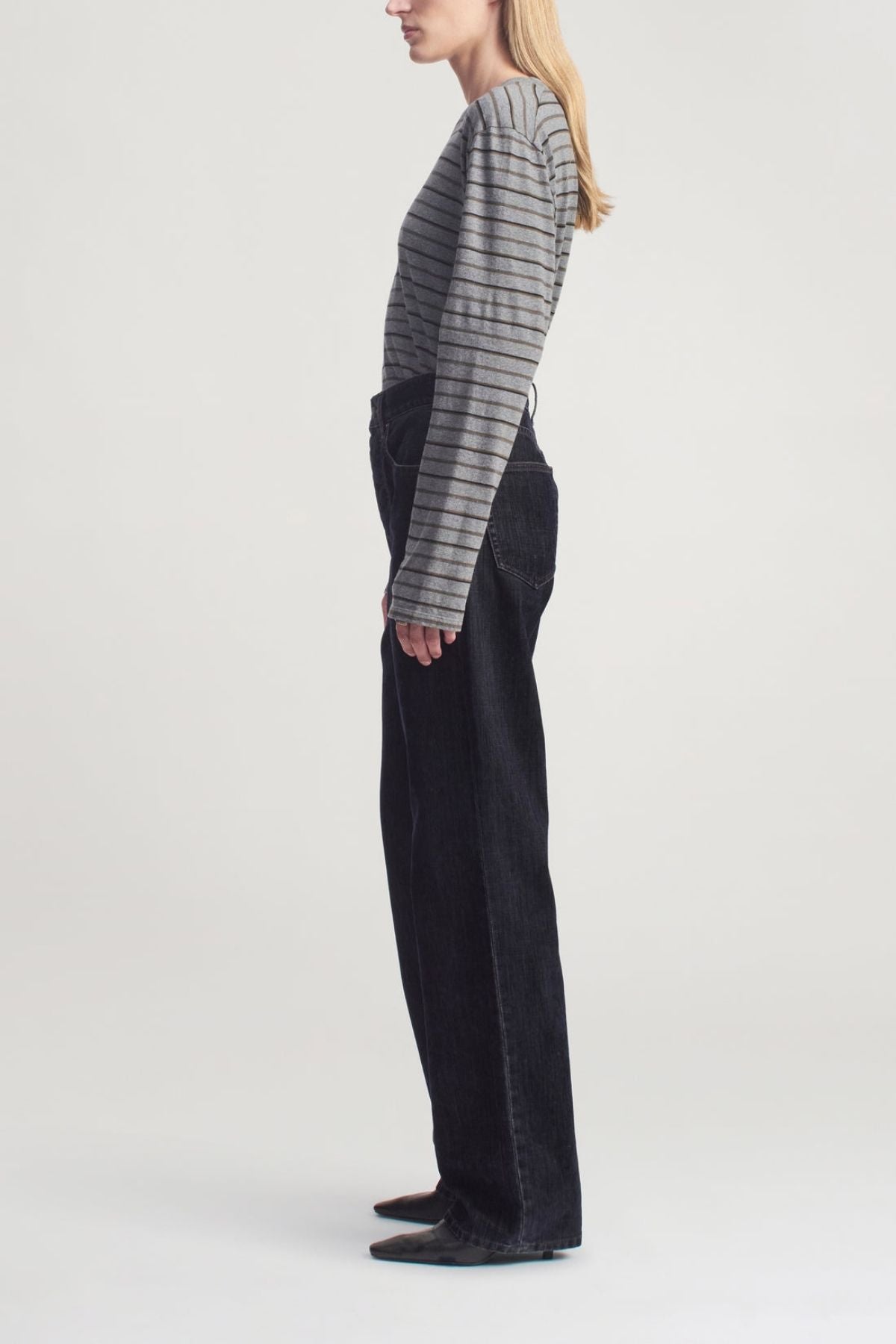 KALLMEYER Wynn LS T-Shirt - Charcoal Stripe