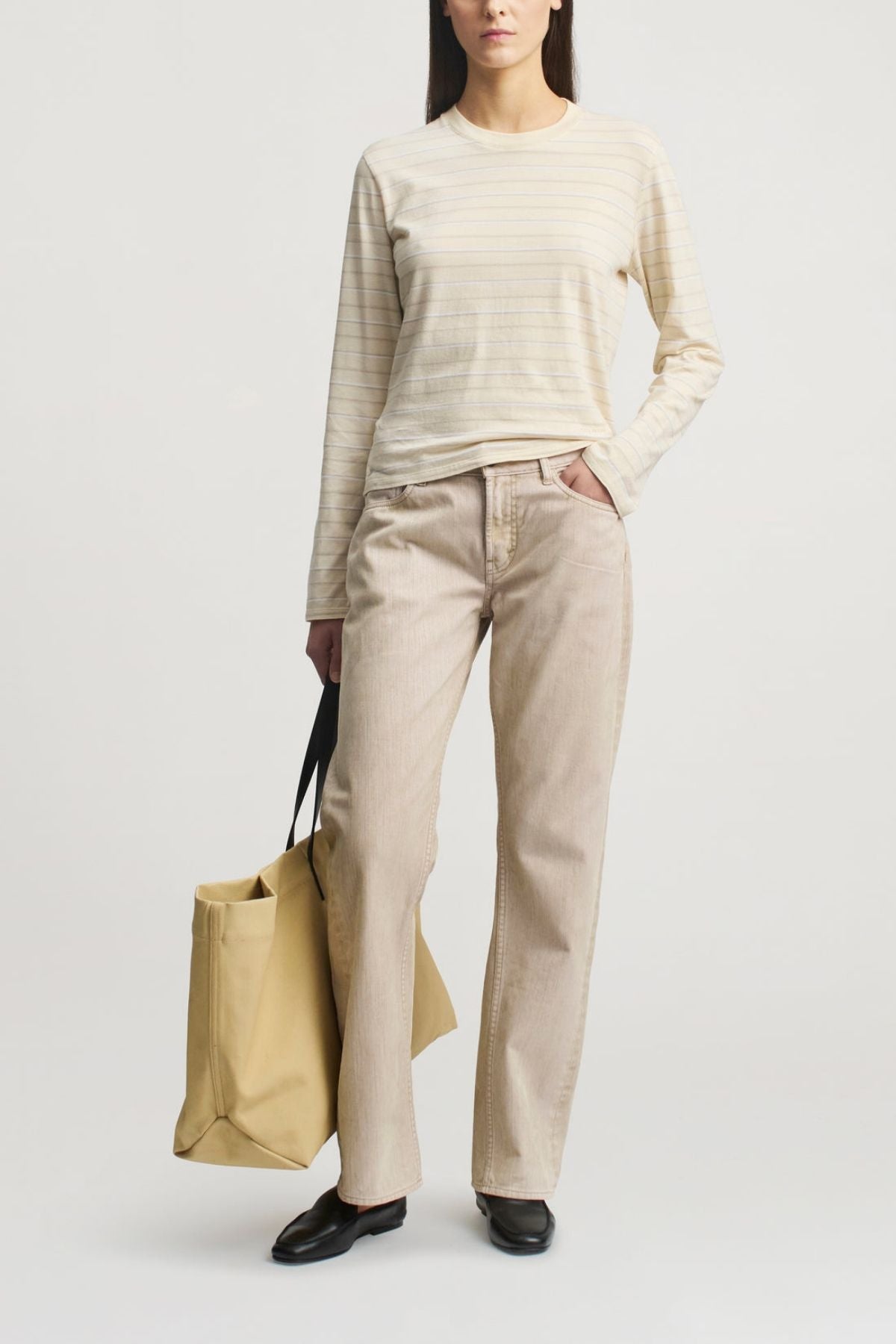 KALLMEYER Wynn LS T-Shirt - Ecru Stripe