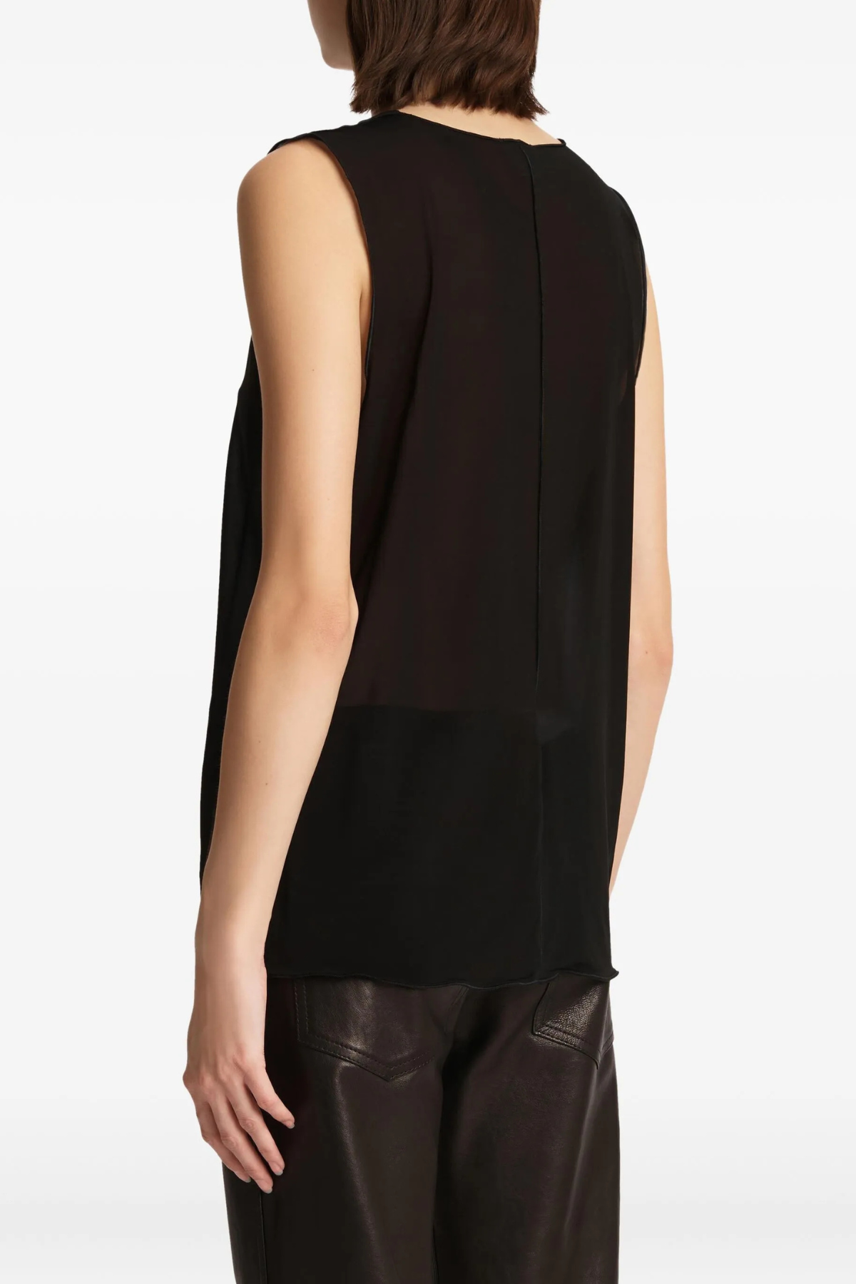 KHAITE Allo SL Top - Washed Black