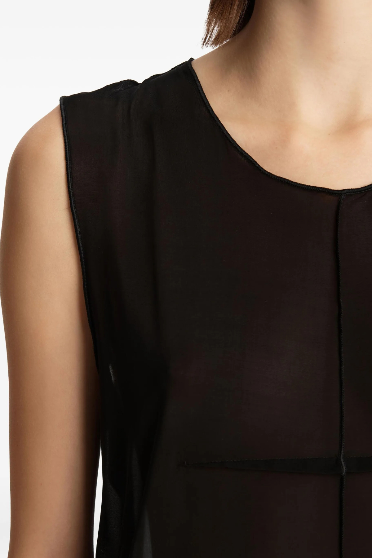 KHAITE Allo SL Top - Washed Black