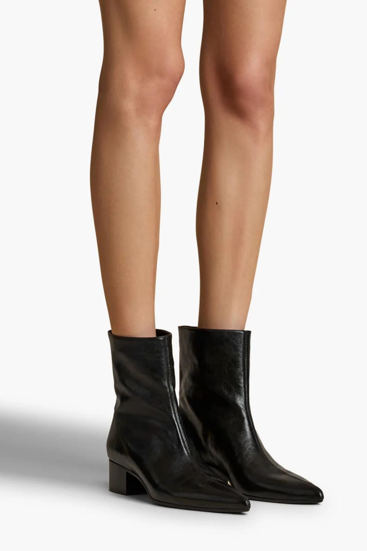 KHAITE Andee Ankle Boot - Black