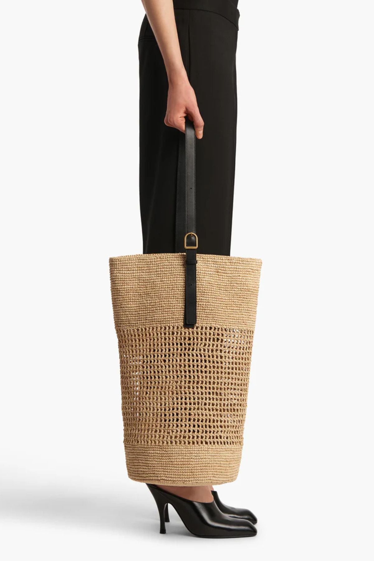 KHAITE Billie Bucket Bag - Mud/ Natural