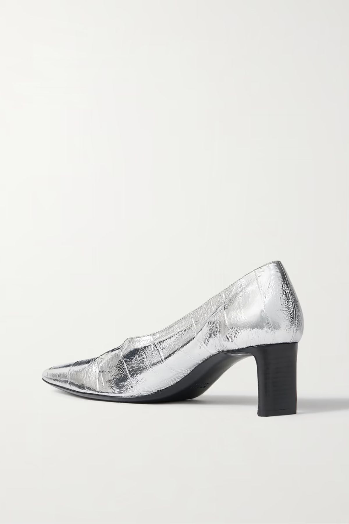 KHAITE Cecilia Pump 50 Eel Skin - Silver