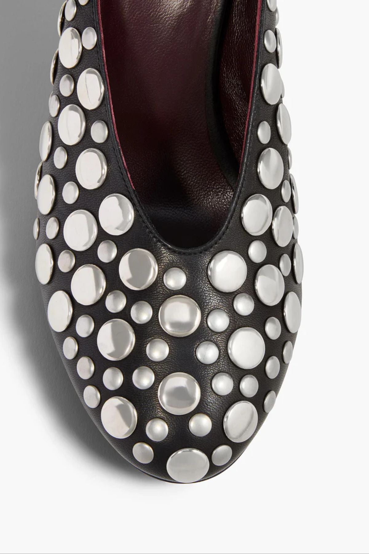 KHAITE Cloak Mule with Studs - Black