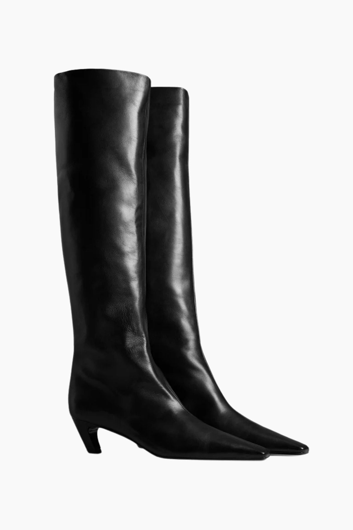 KHAITE Davis Knee High Boot - Black