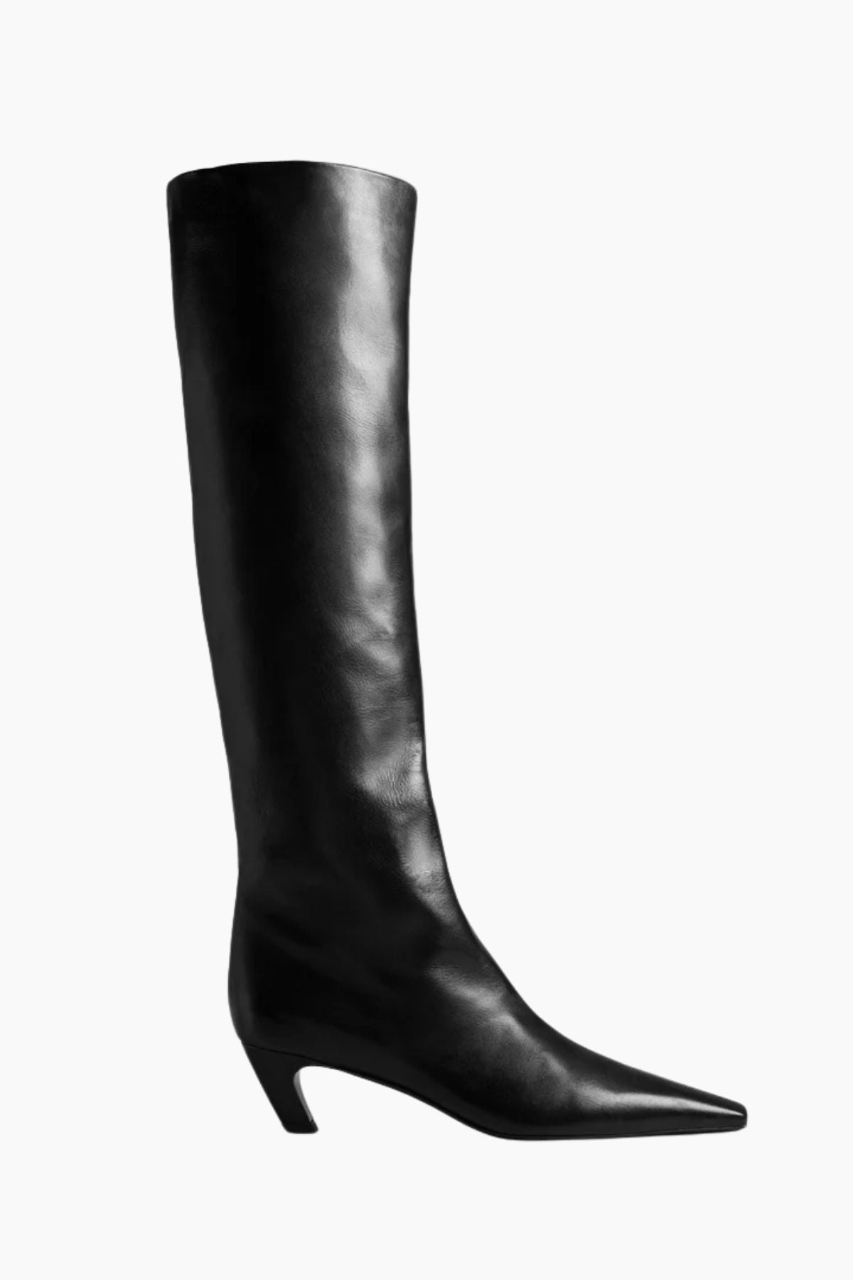 KHAITE Davis Knee High Boot - Black