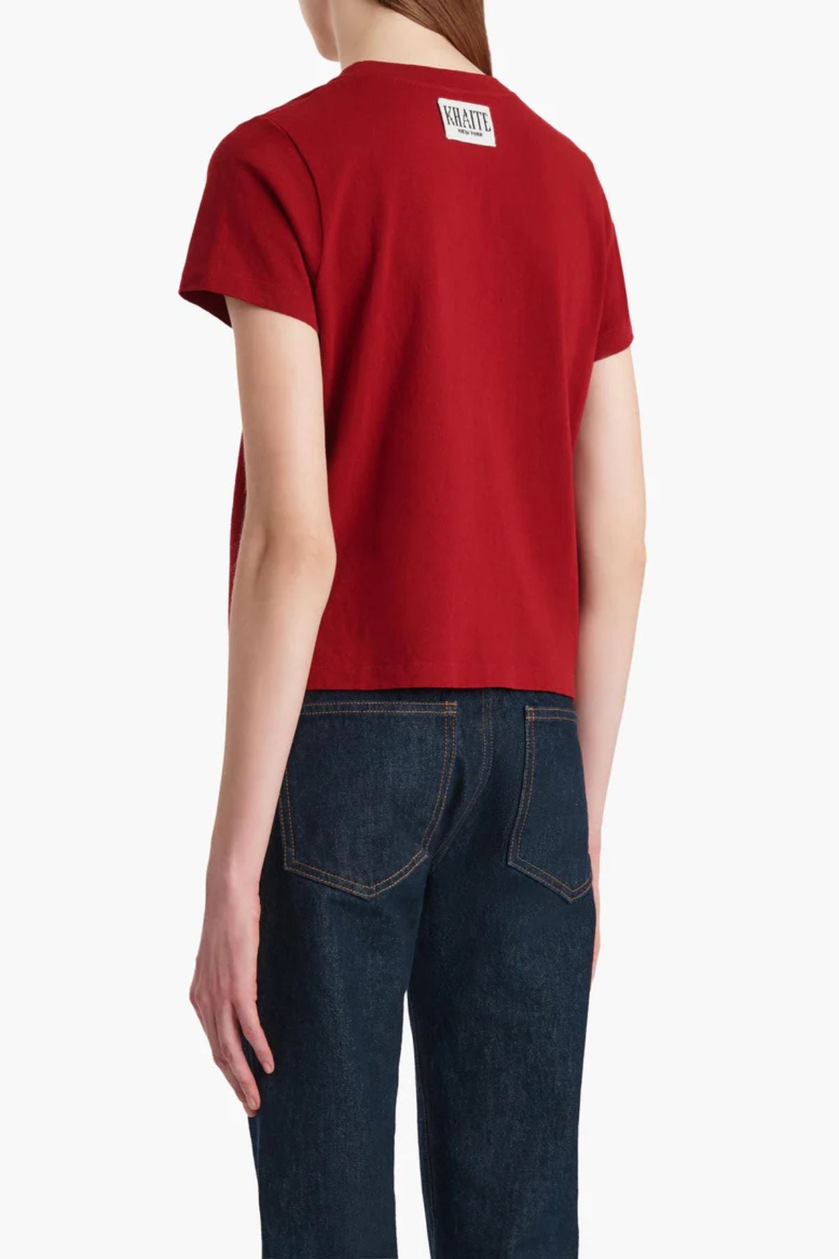 KHAITE Emmylou T-Shirt - Crimson