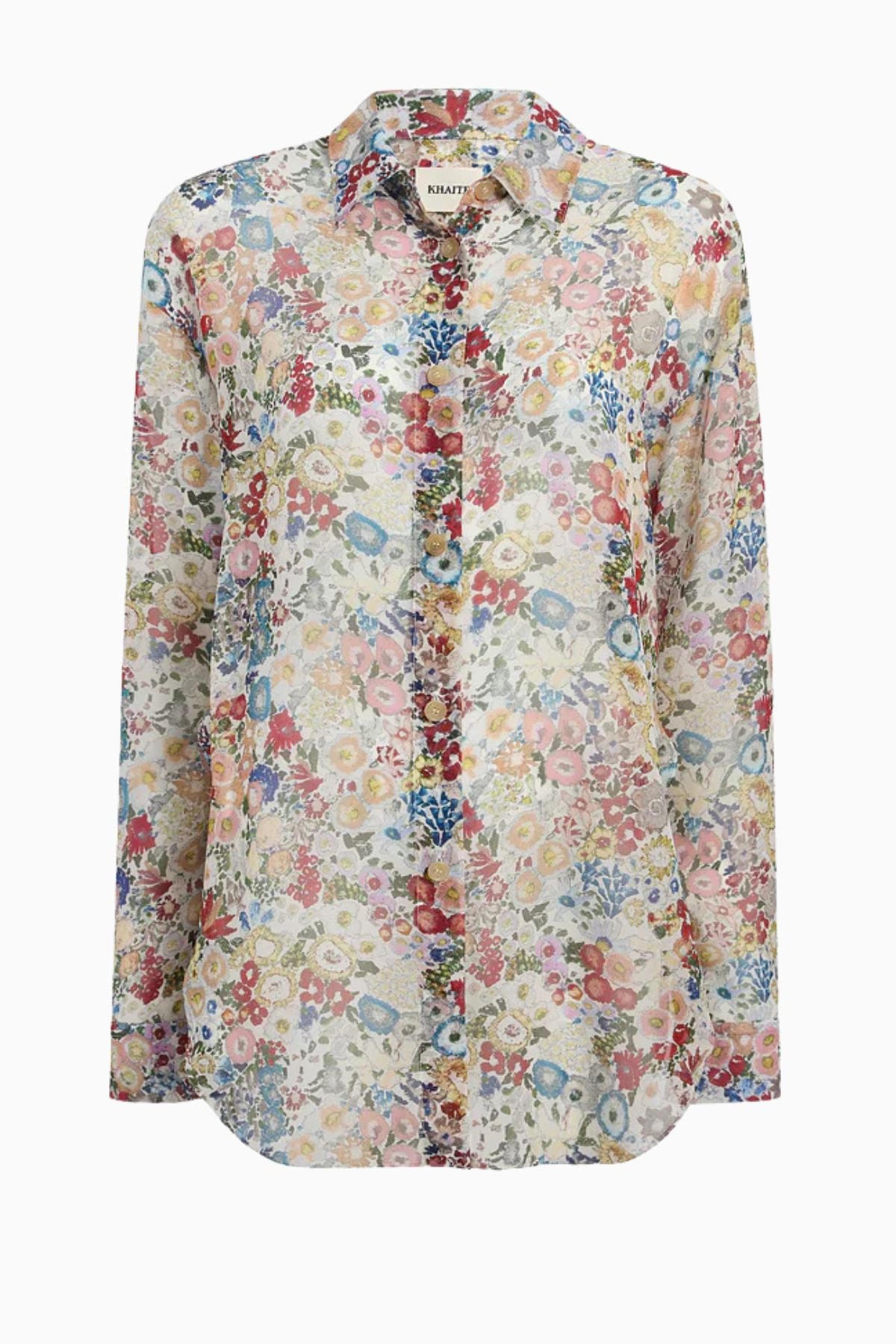 KHAITE Goya Shirt - Cream Multi