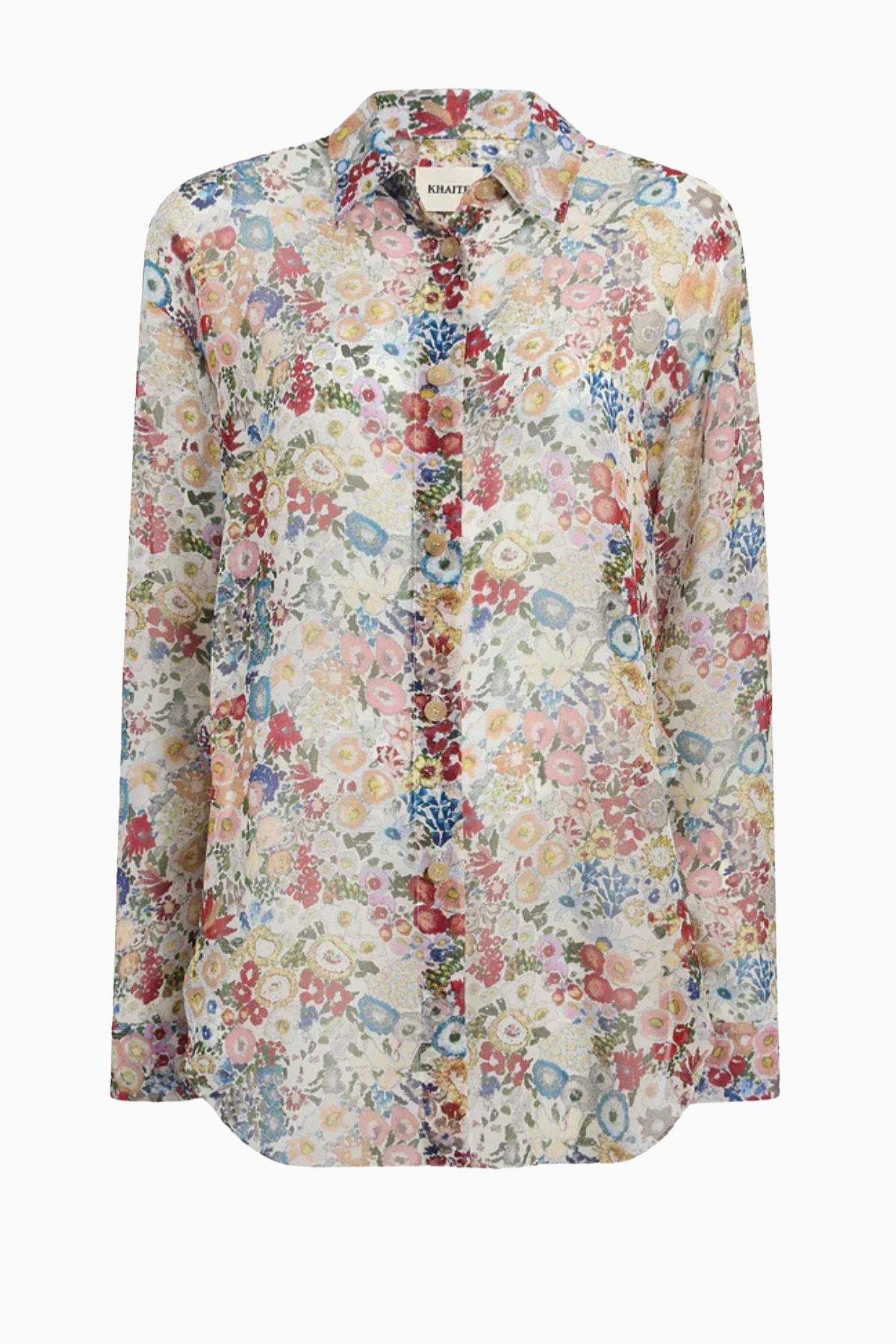 KHAITE Goya Shirt - Cream Multi