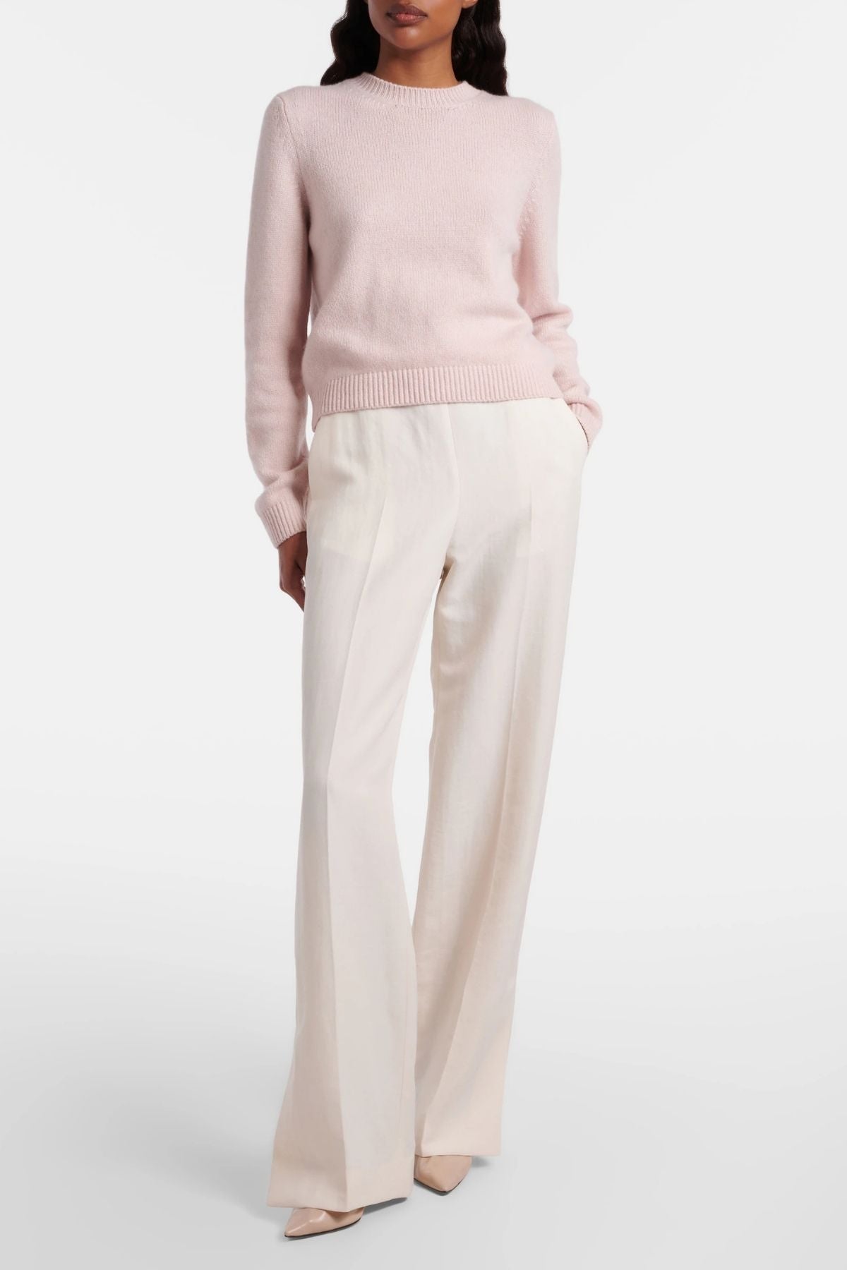 KHAITE Grenare Pant - Cream
