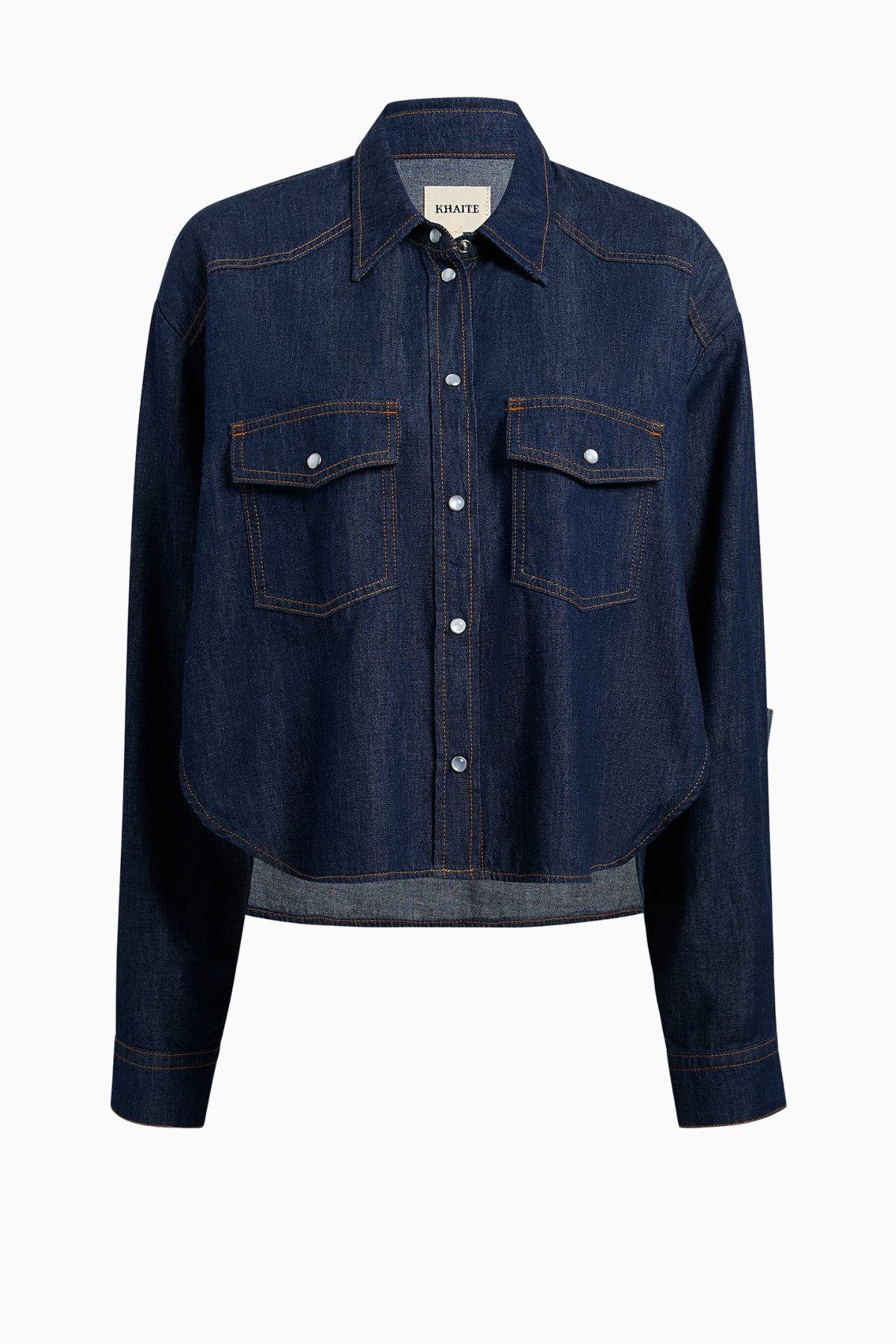 KHAITE Grenon Denim Top - Benson