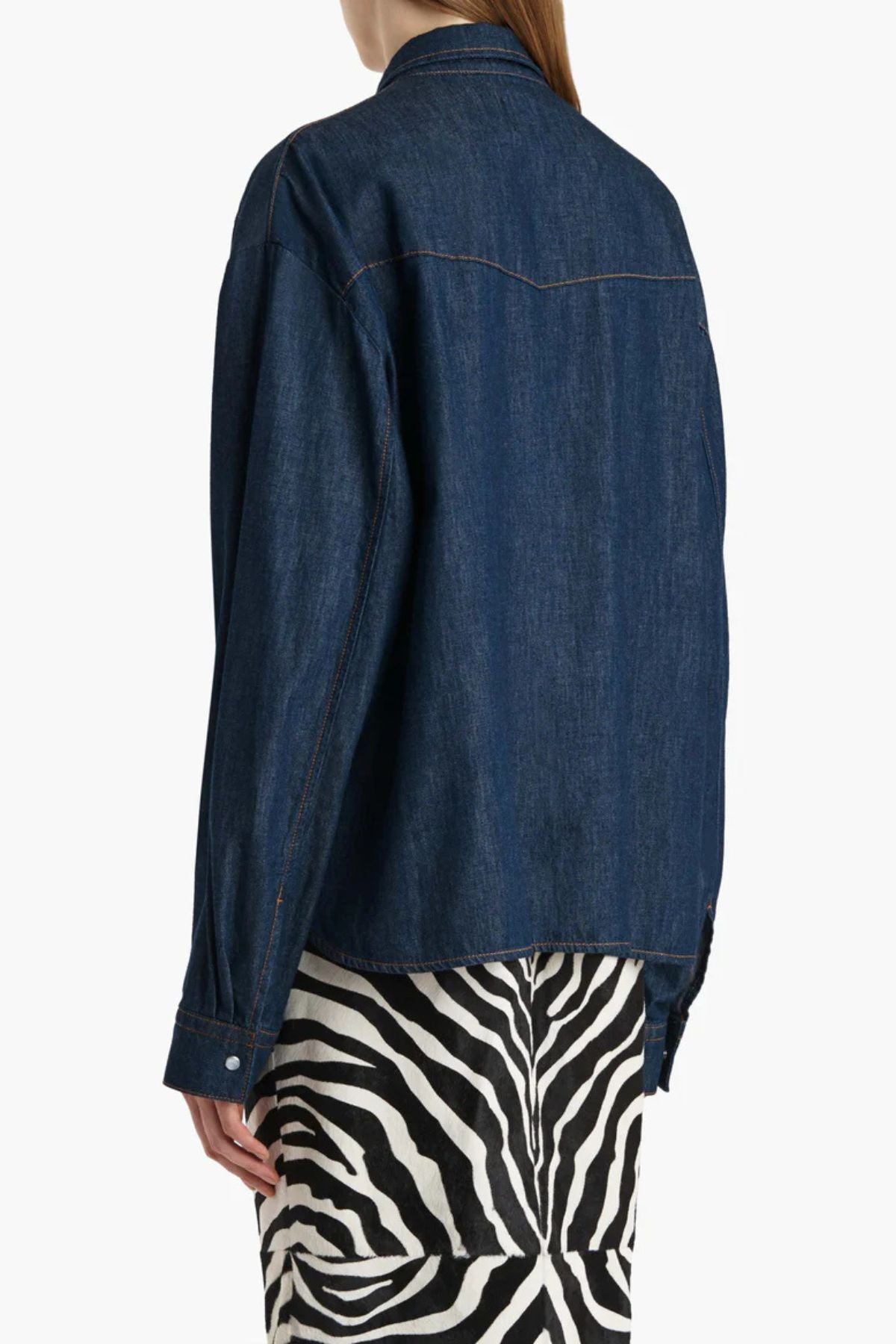 KHAITE Grenon Denim Top - Benson