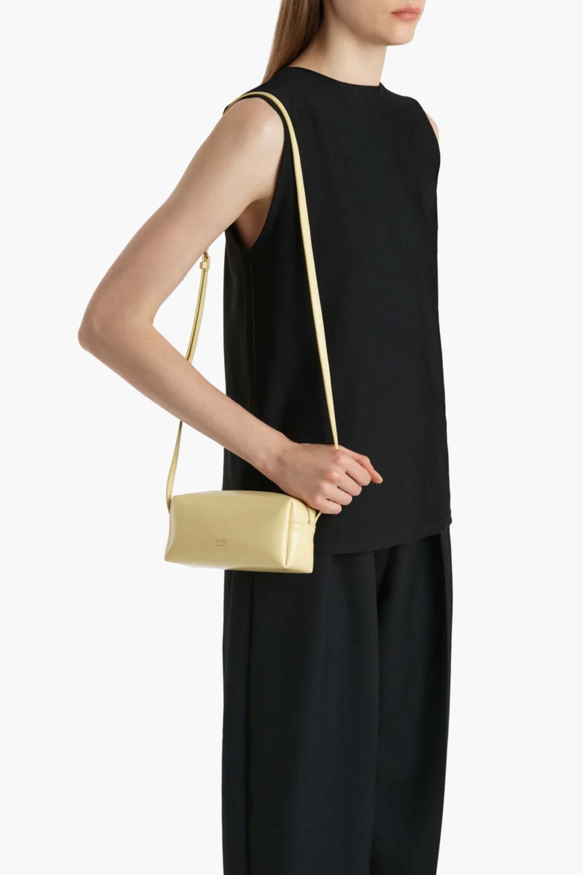 KHAITE Kye Mini Crossbody Bag - Pale Yellow