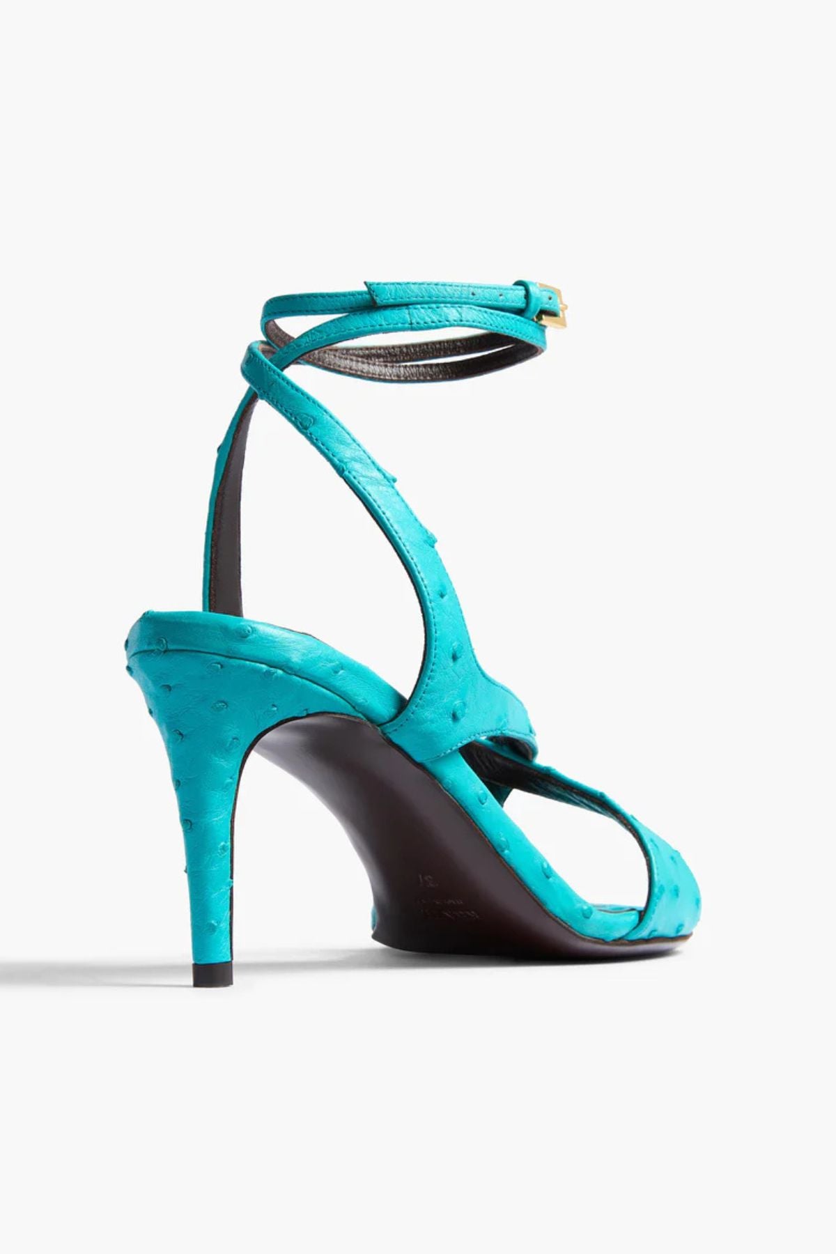 KHAITE Liria Ankle Strap Sandal 75 - Crystal Blue
