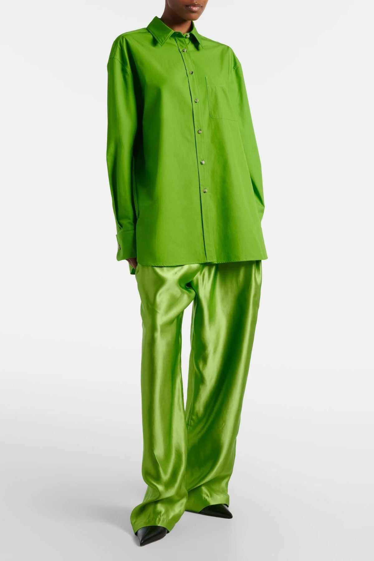 KHAITE Newton Shirt - Absinthe