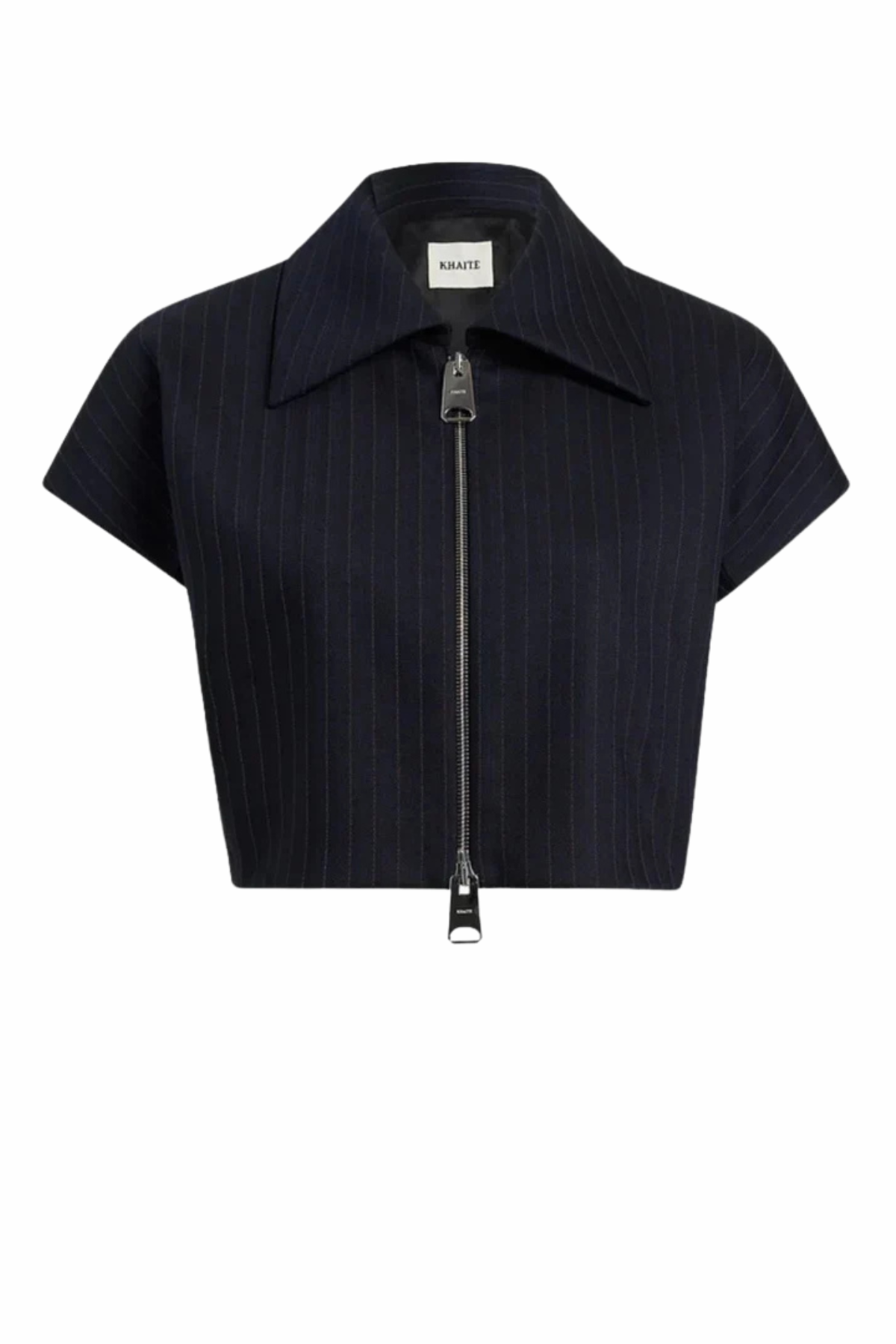 KHAITE Robin Top - Navy/ White