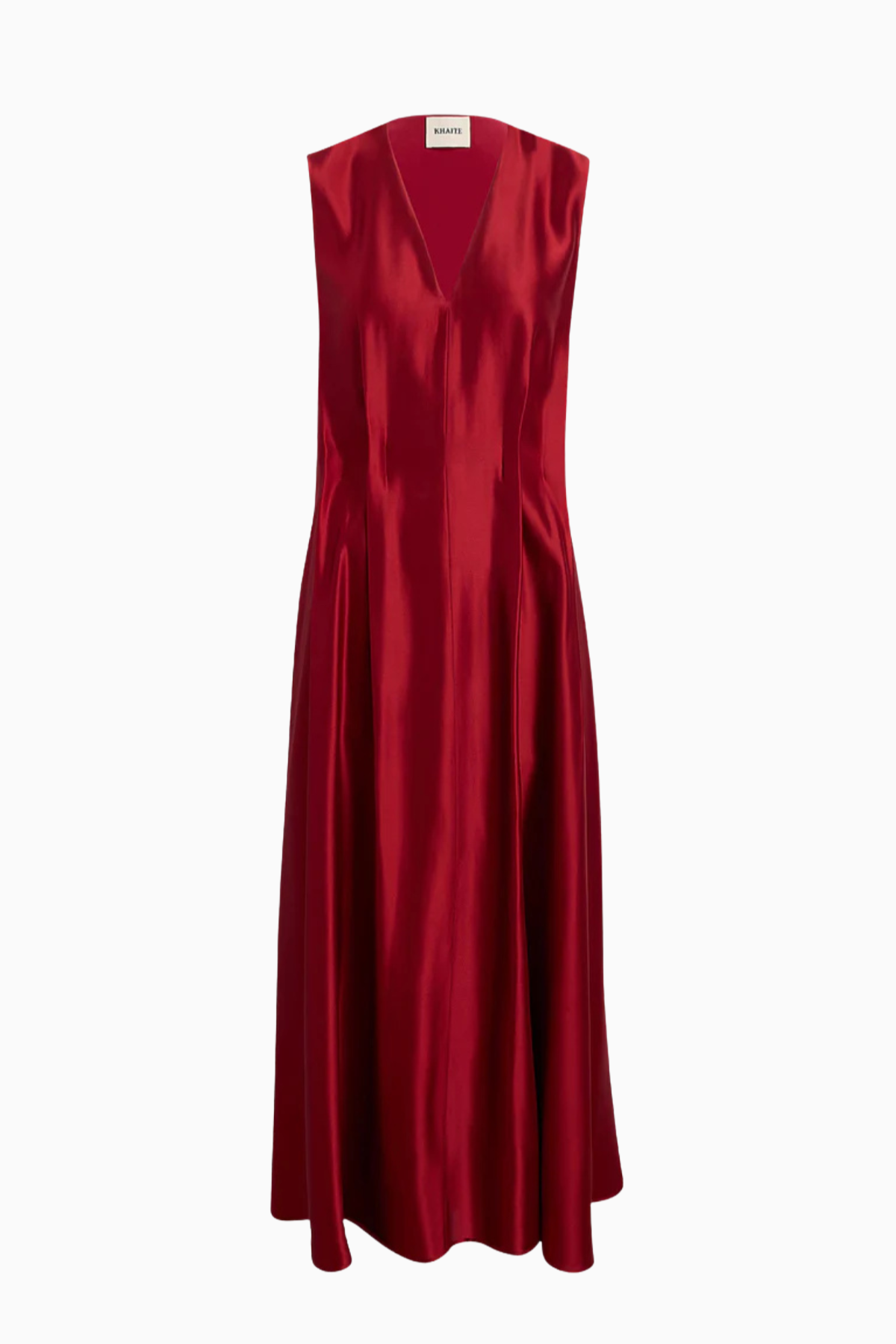 KHAITE Syd Dress - Crimson