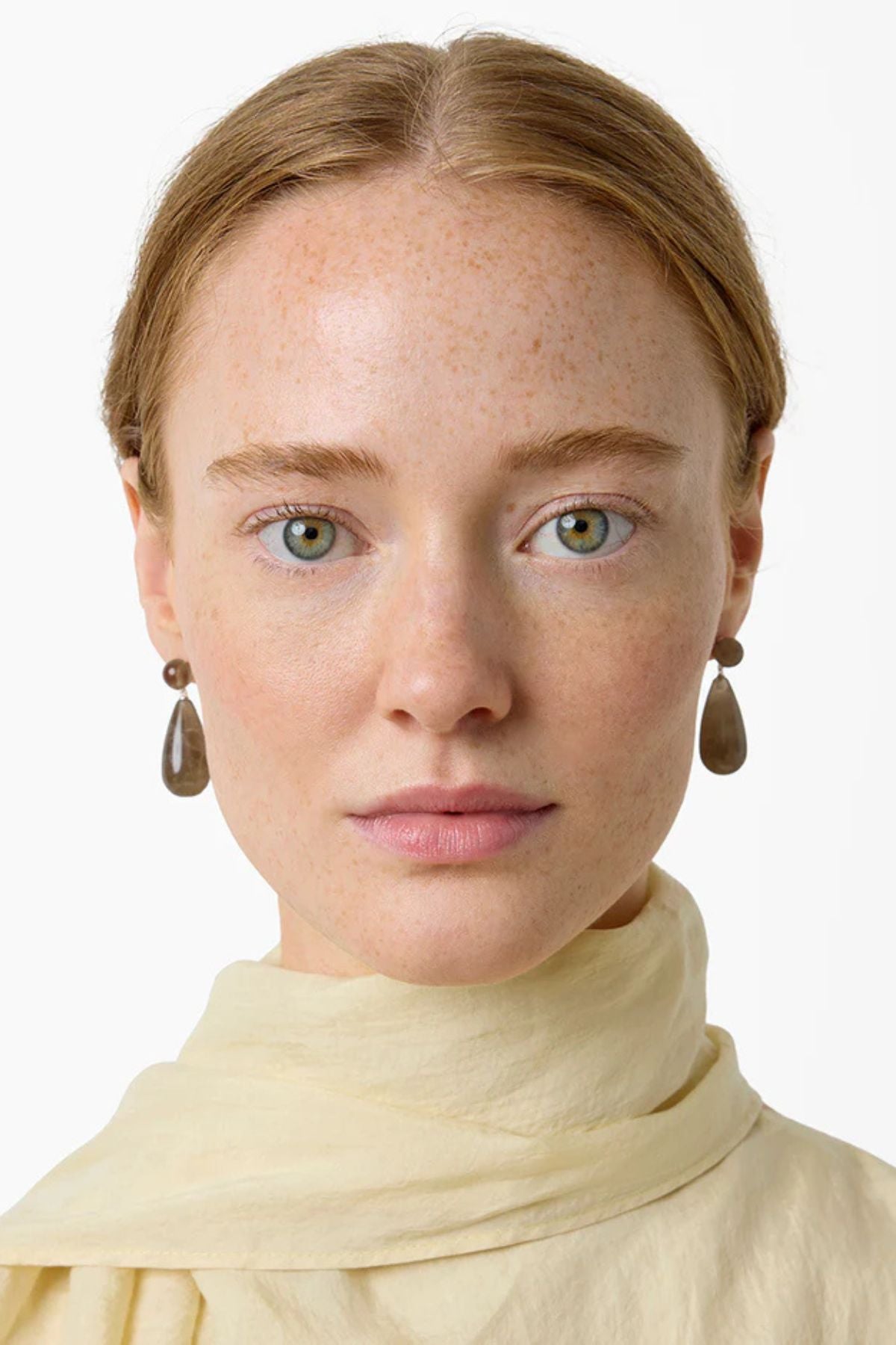 LIÉ STUDIO The Lola Earrings - Smokey Quartz