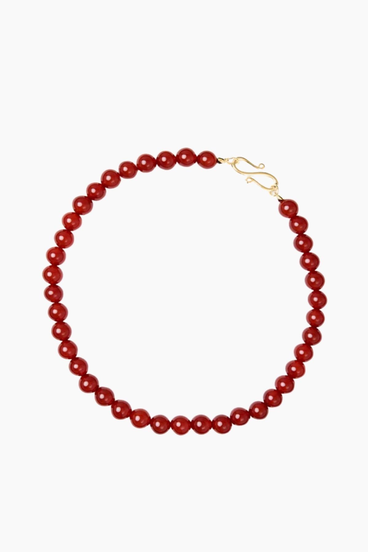 LIÉ STUDIO The Mary Necklace - Red Carnelian
