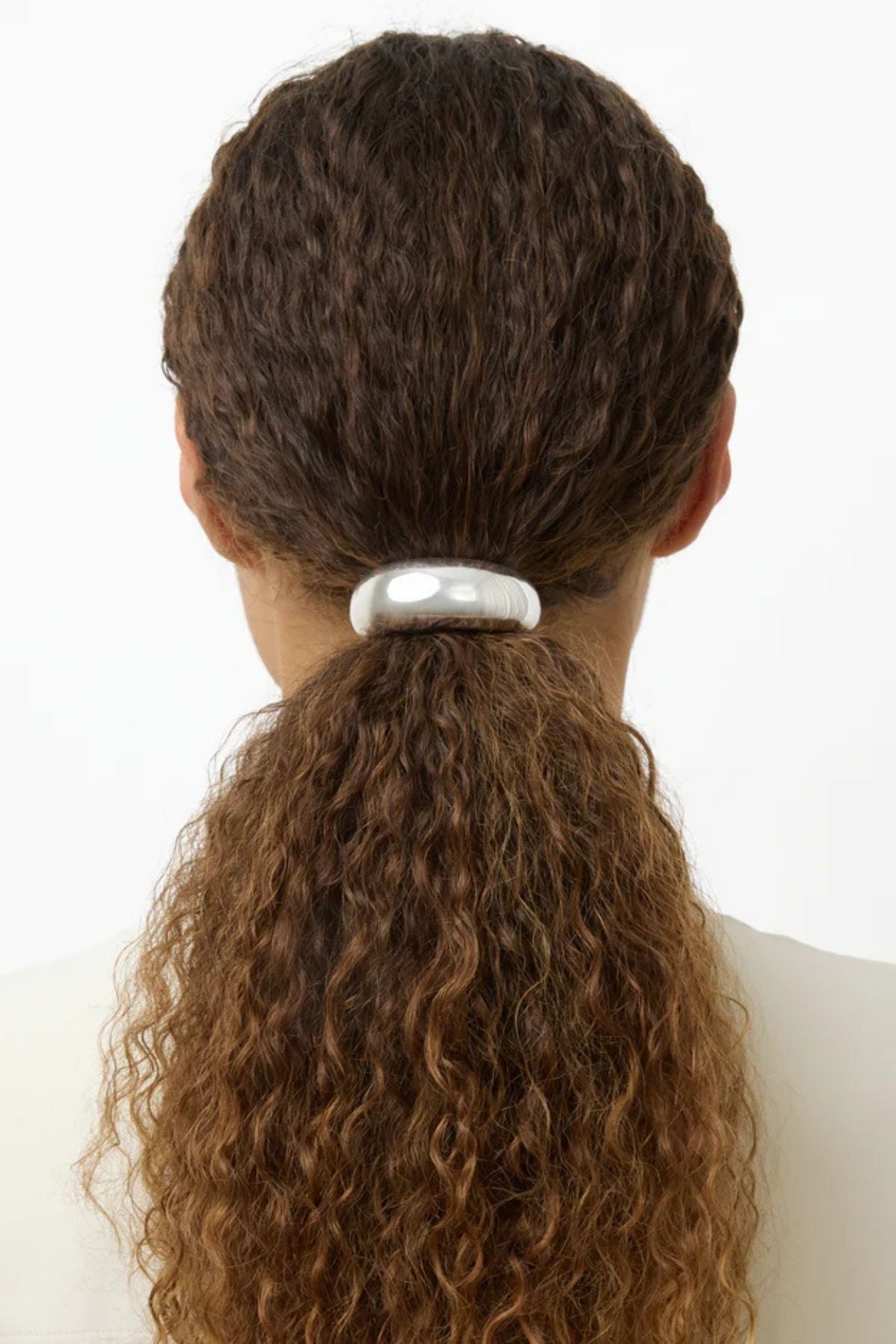 LIÉ STUDIO The Thea Hair Tie - Silver