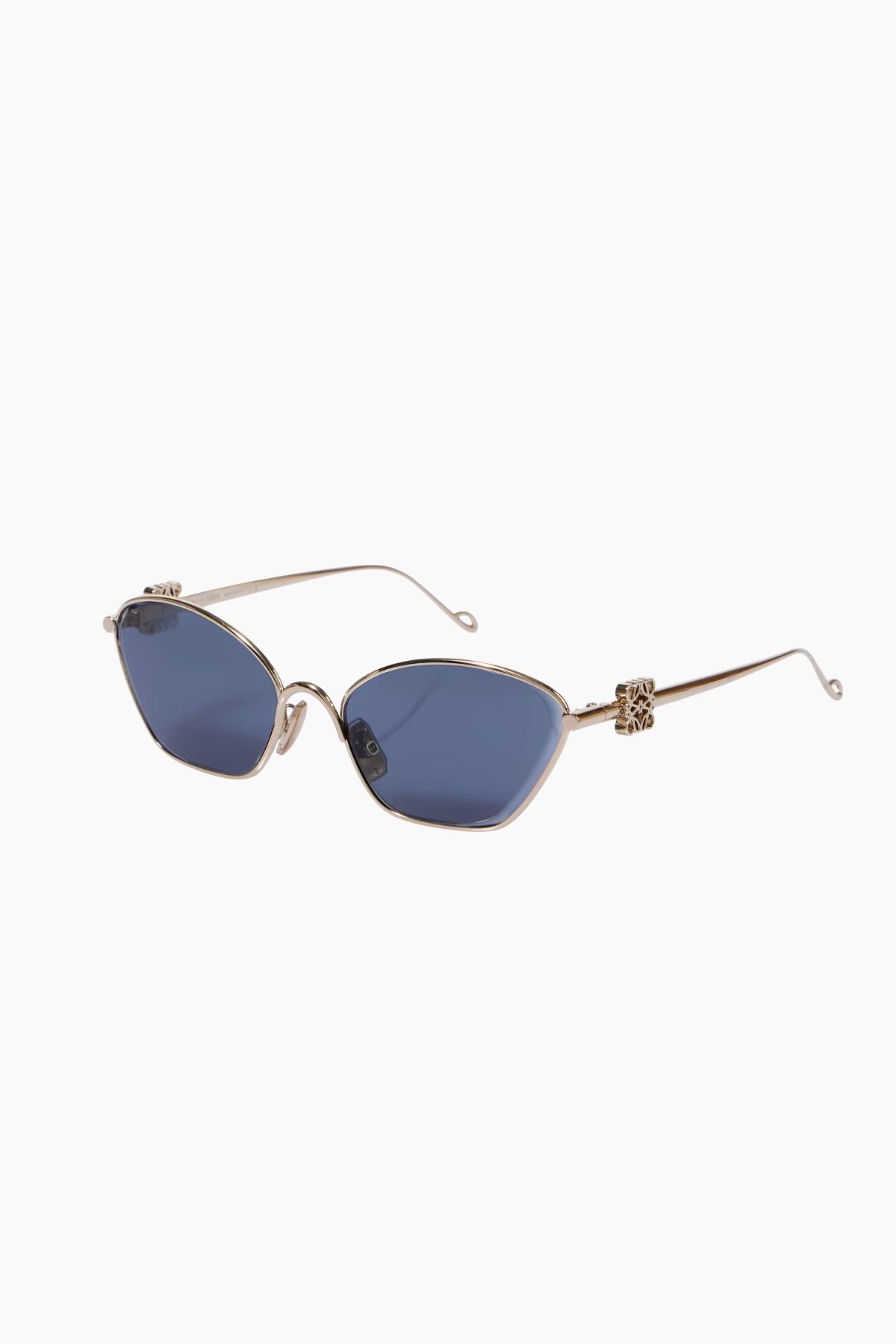 LOEWE Anagram Sunglasses - Blue/ Gold