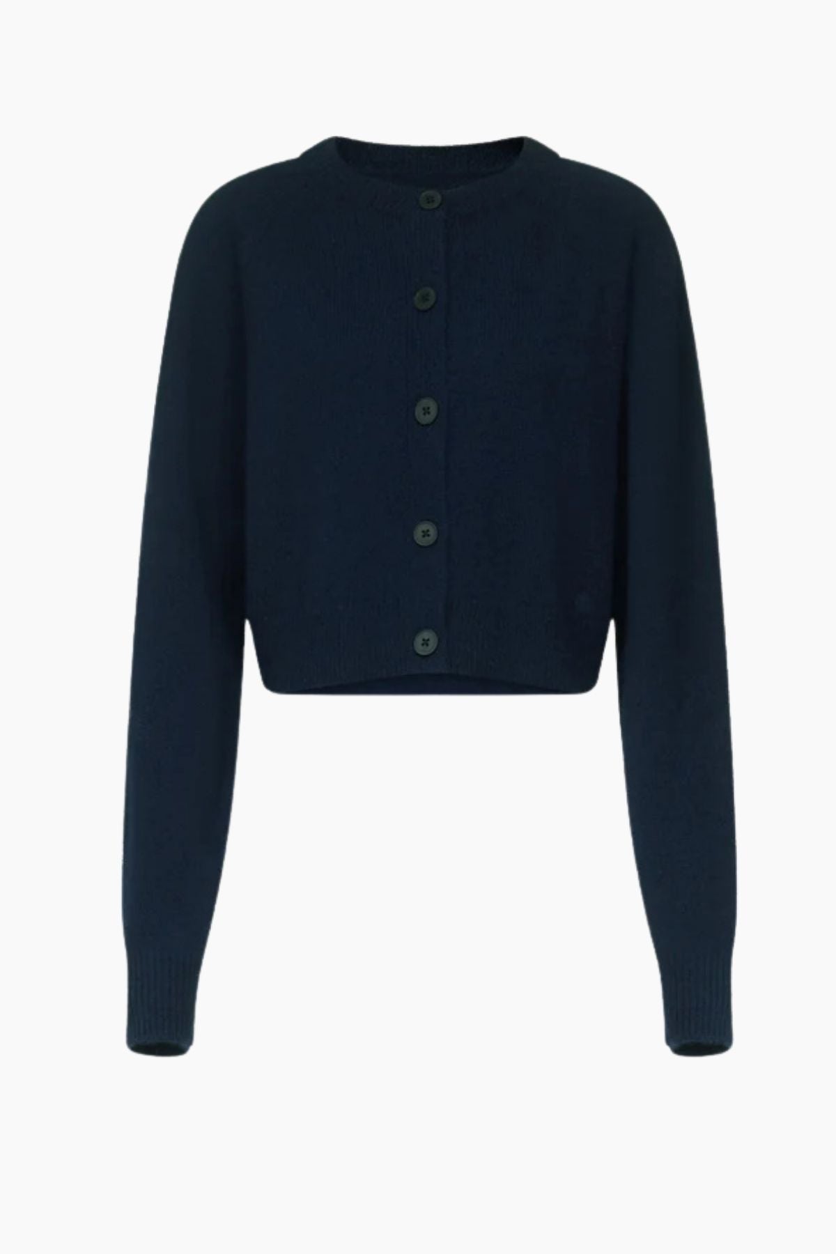 LOULOU DE SAISON Heike Cropped Cardigan - Navy