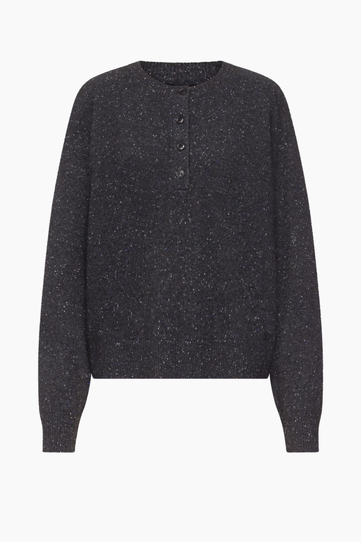 LOULOU DE SAISON Malo Oversized Sweater - Peppered Anthracite