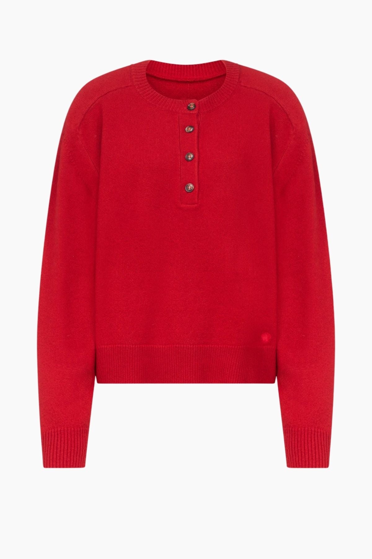 LOULOU DE SAISON Malo Oversized Sweater - Red Melange