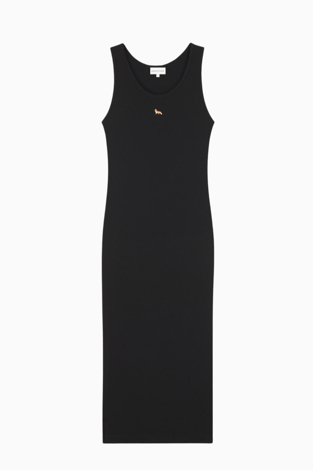 Maison Kitsuné Baby Fox Ribbed Tank Dress - Black