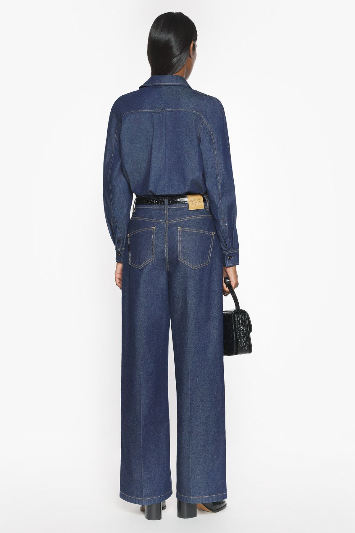 Maison Kitsuné Designed Back Shirt - Indigo