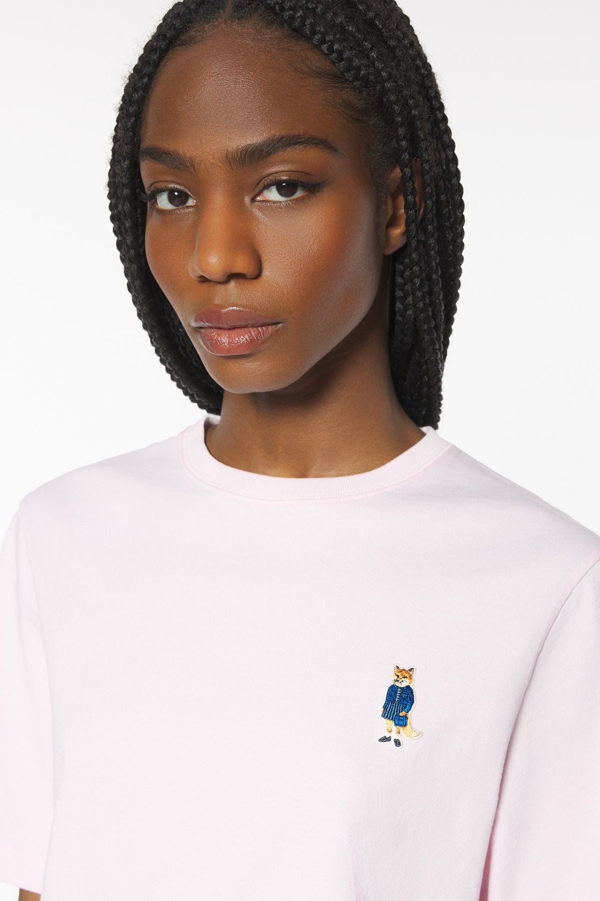 Maison Kitsuné Dressed Fox Comfort T-Shirt - Pale Rose