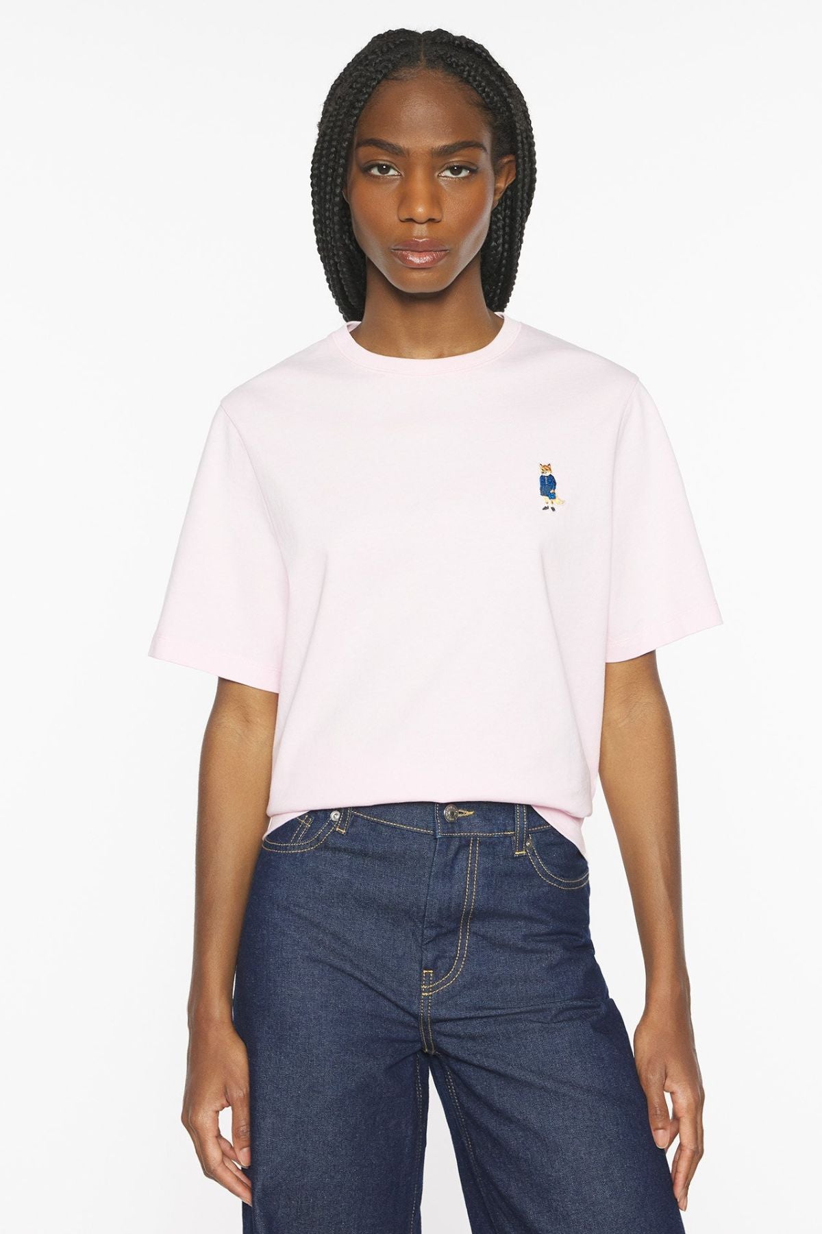 Maison Kitsuné Dressed Fox Comfort T-Shirt - Pale Rose