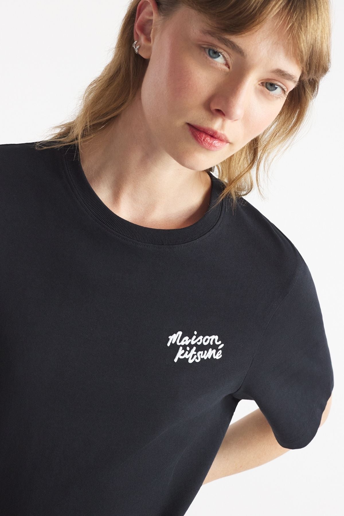 Maison Kitsuné Handwriting T-Shirt - Black/ White