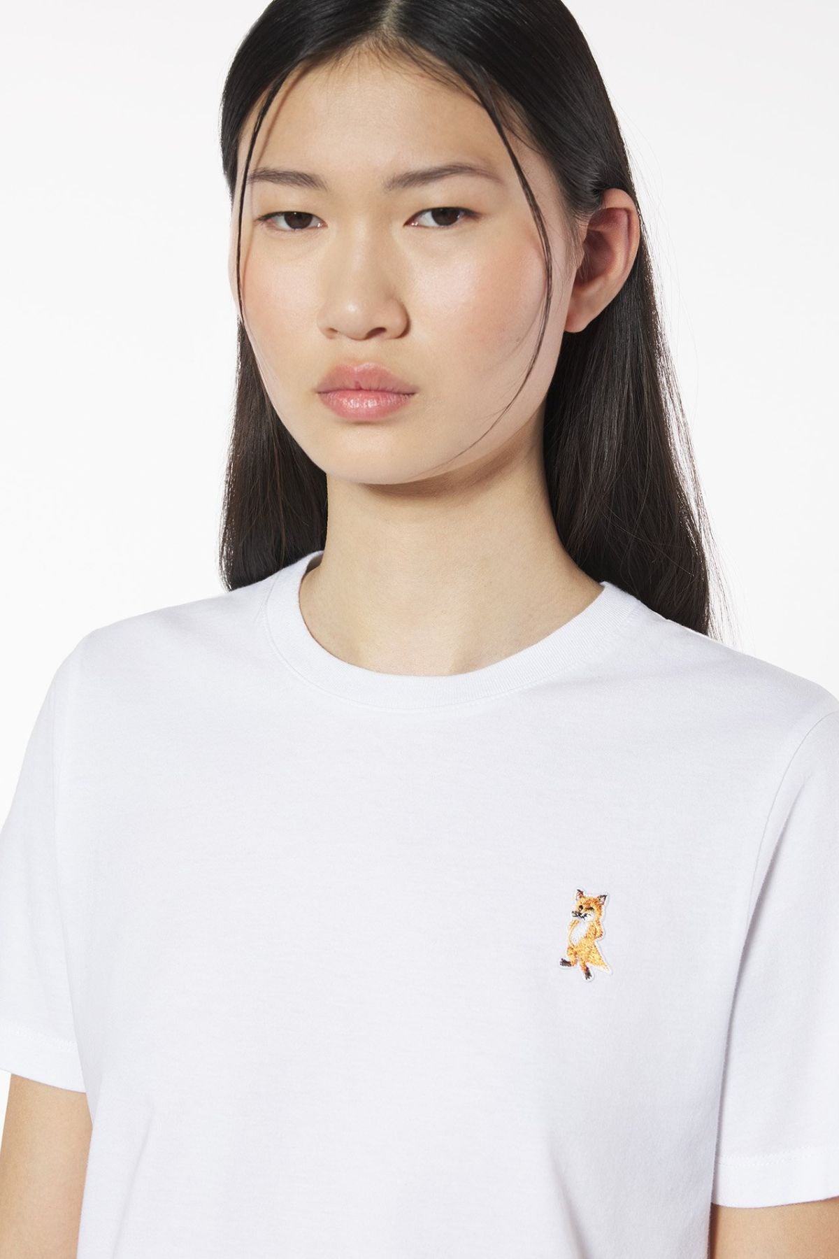 Maison Kitsuné Lady Fox Regular T-Shirt - White