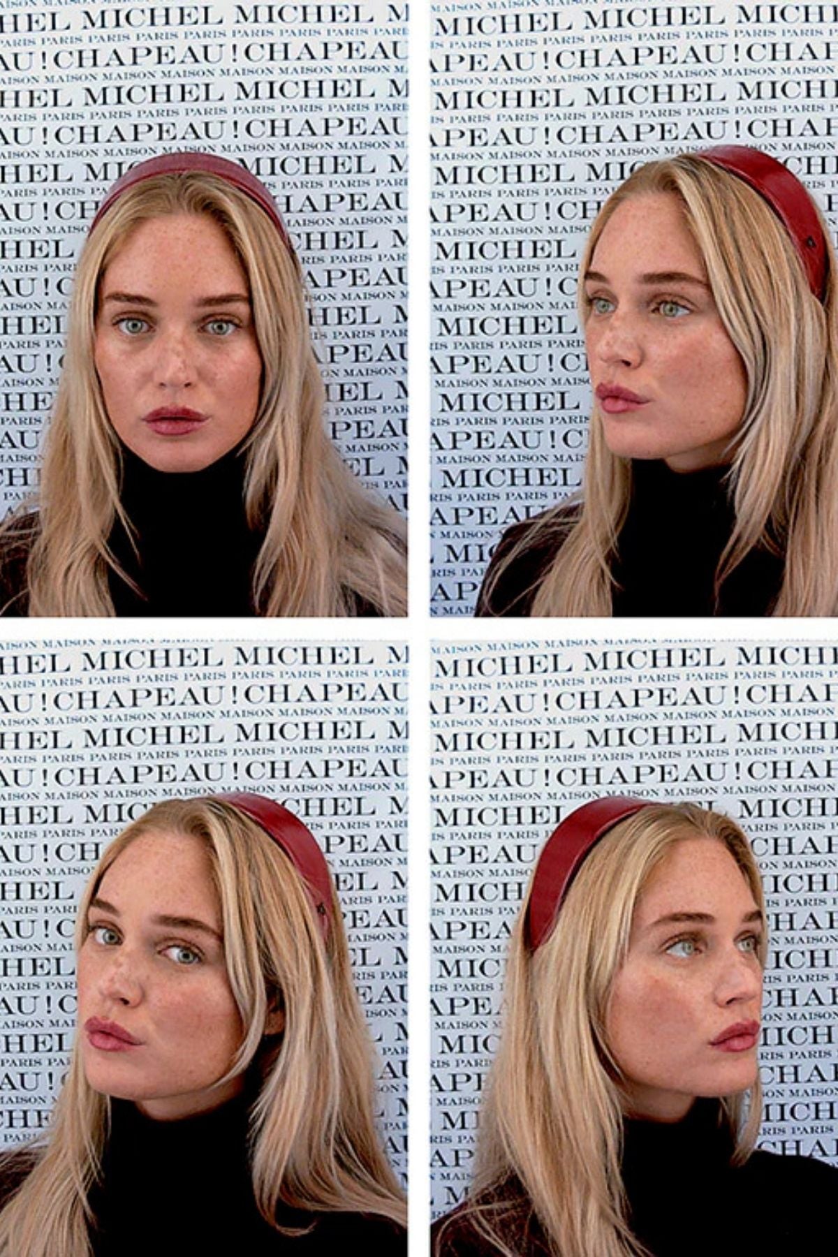 Maison Michel Elizabeth Glossy Headband - Lipstick Red