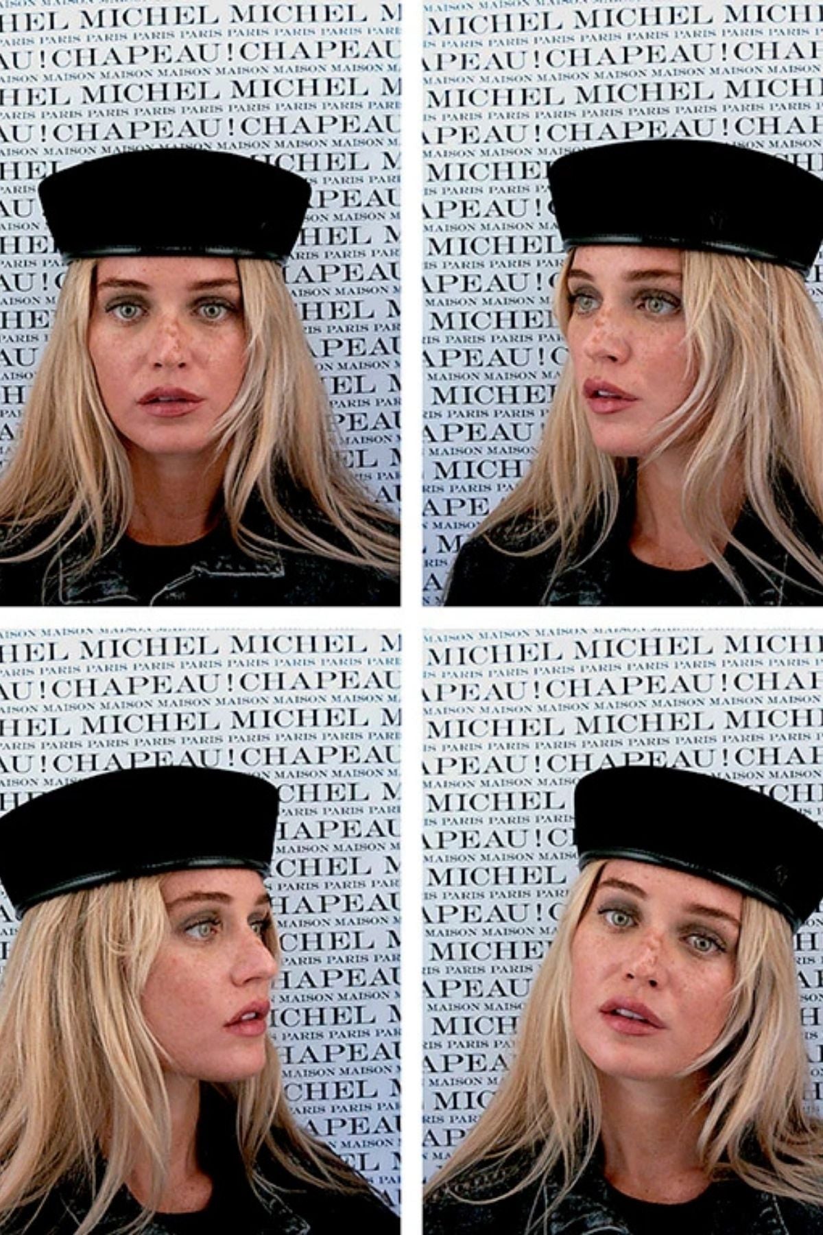 Maison Michel Giulia Beret - Black