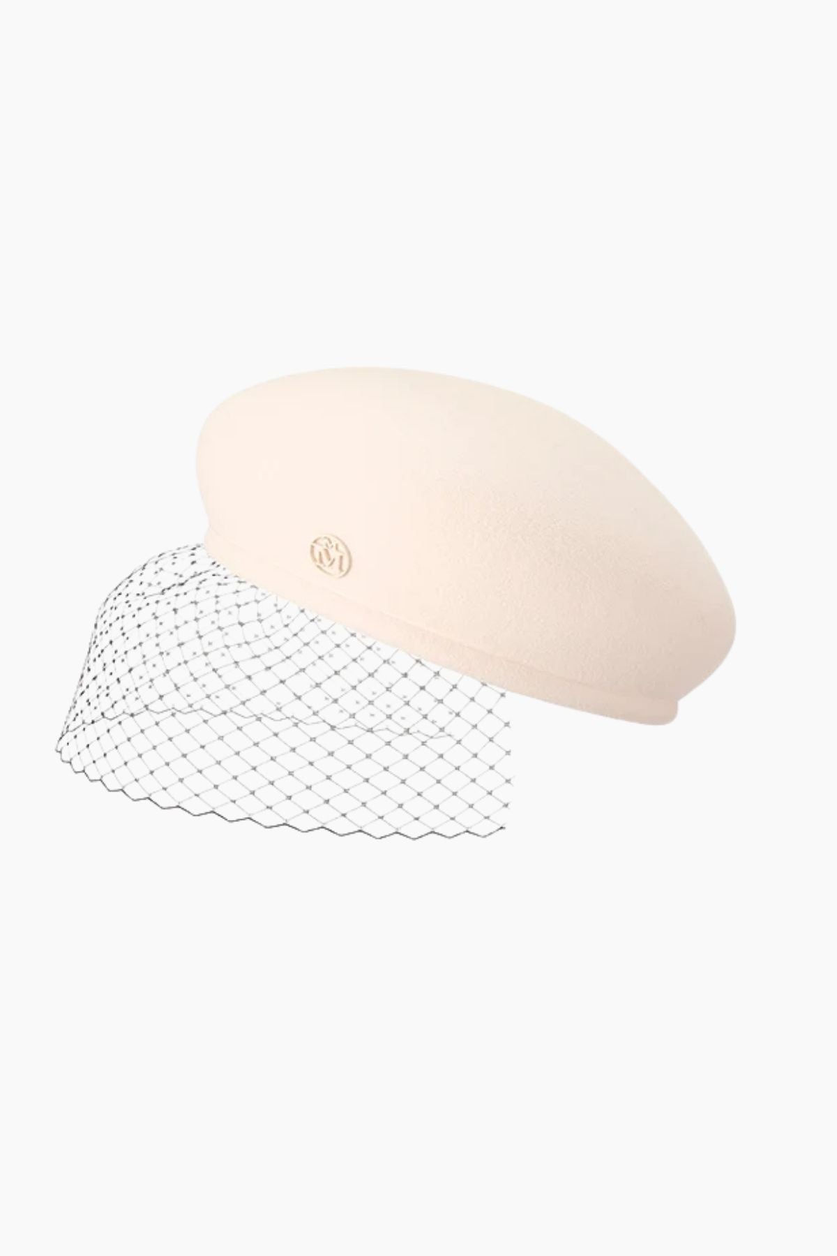 Maison Michel New Bonnie Veil Felt - Beige Blush