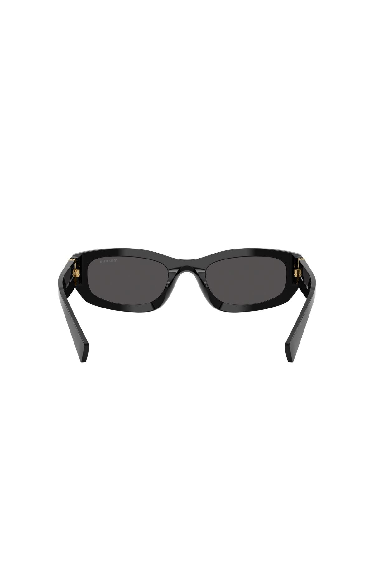 Miu Miu Irregular Sunglasses - Black/ Dark Grey