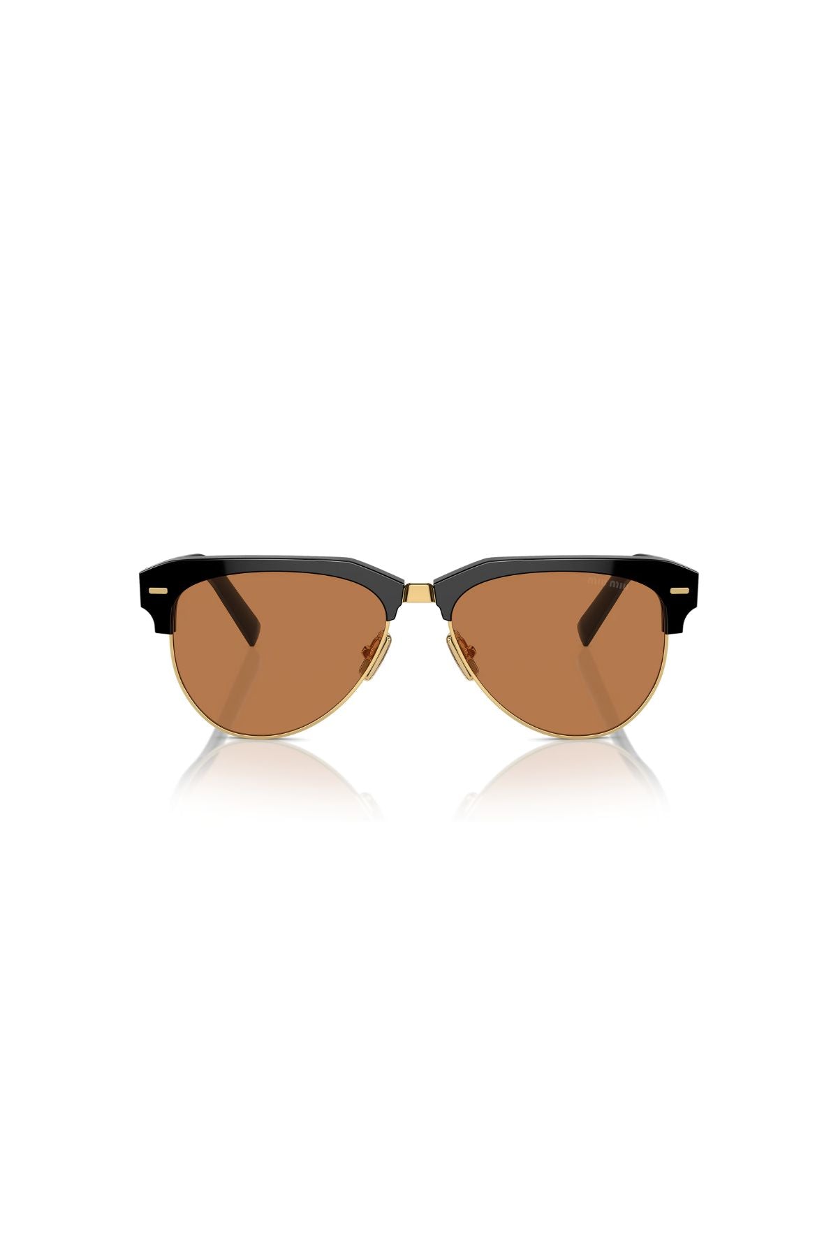Miu Miu Pilot Sunglasses - Black/ Brown