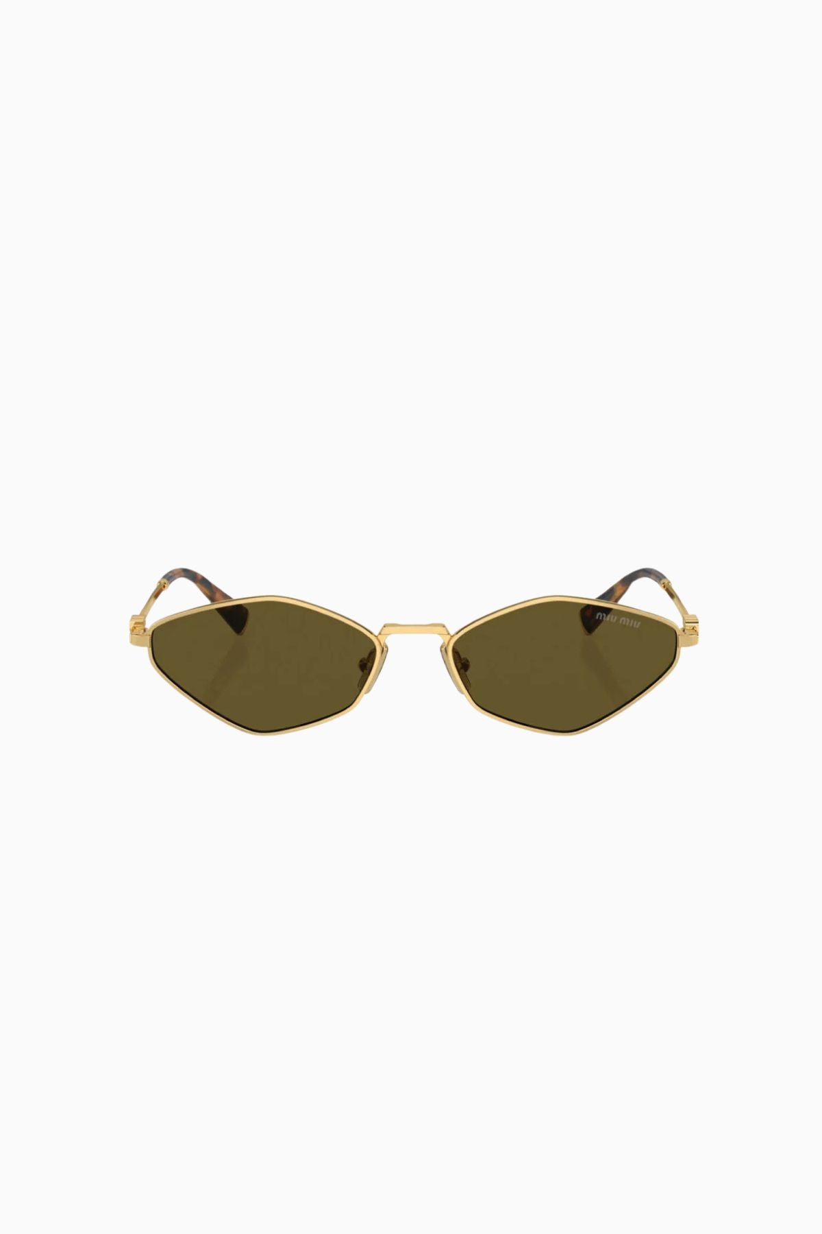 Miu Miu Sunglasses Gold/ Dark Brown