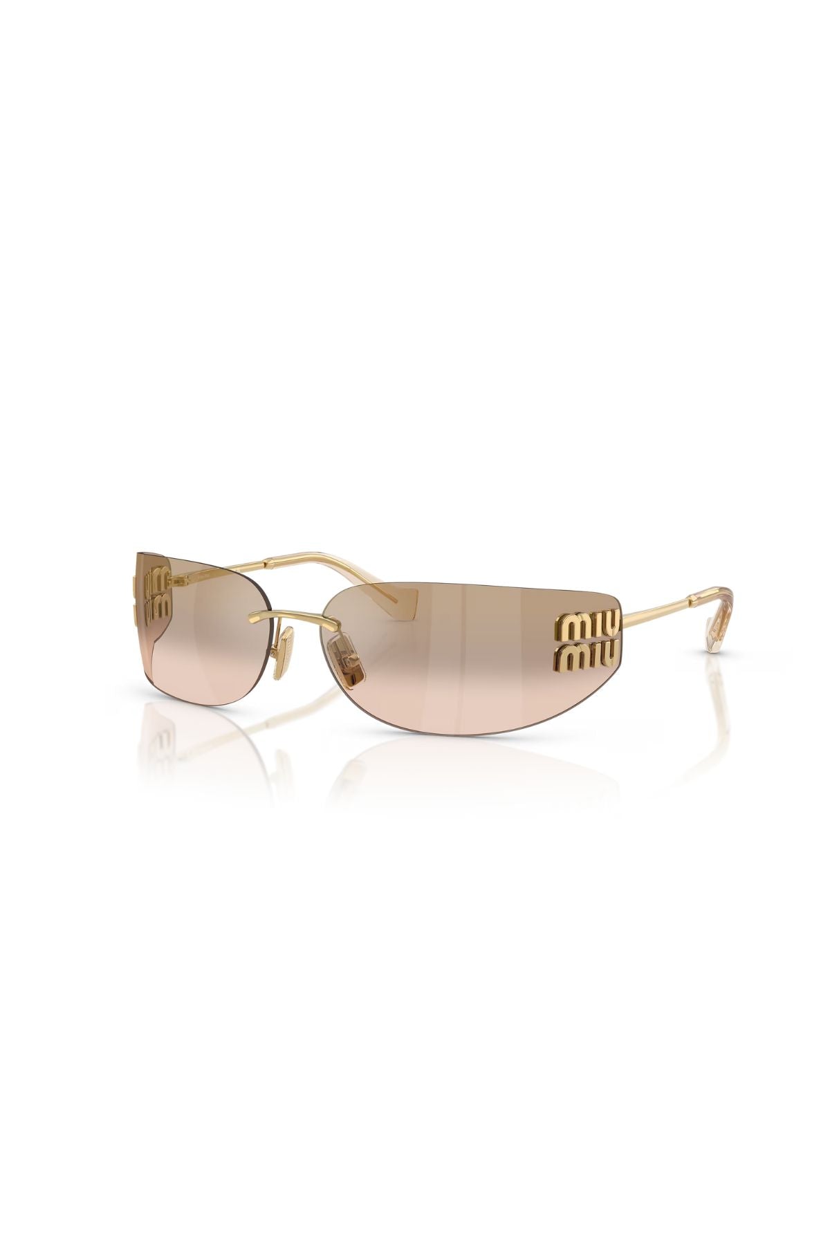 Miu Miu Sunglasses - Gold/ Light Brown