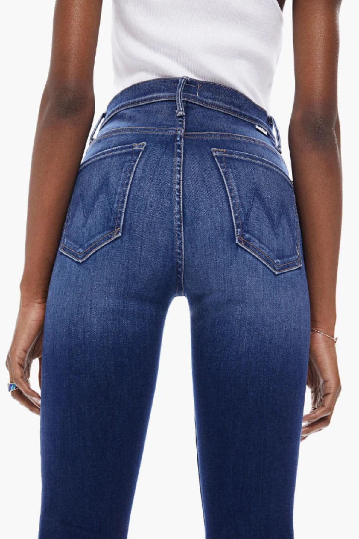 Mother Denim The Insider Ankle Fray Jean - Sweet Lime