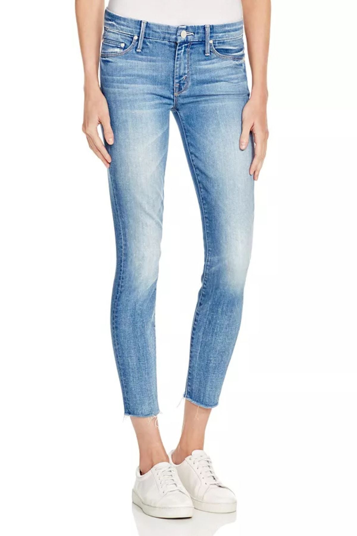 Mother Denim The Looker Ankle Fray - Birds of Paradise