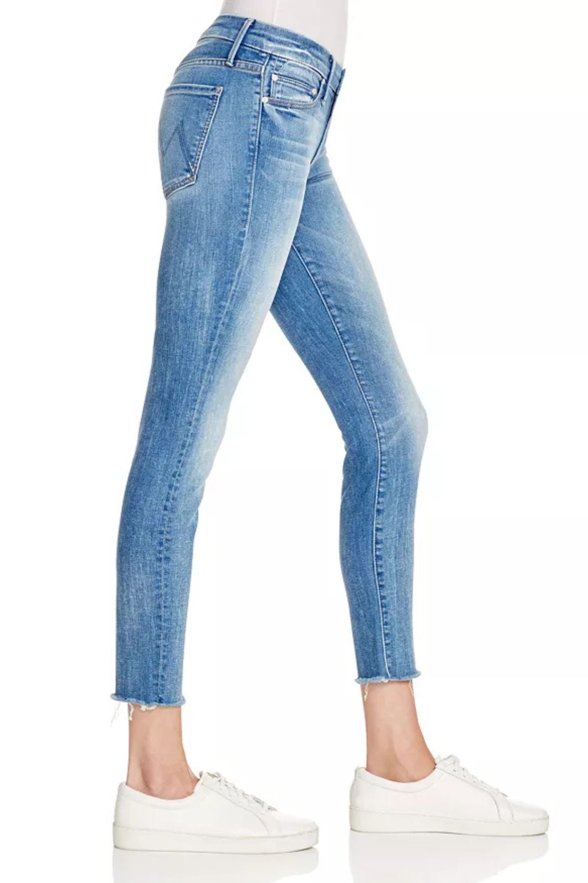 Mother Denim The Looker Ankle Fray - Birds of Paradise