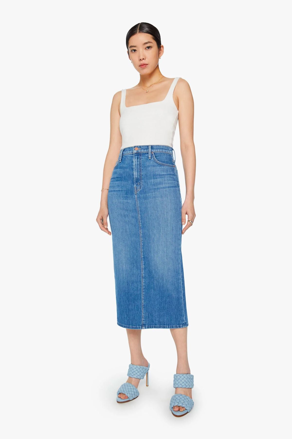 Mother Denim The Pencil Pusher Skirt - New Sheriff In Town