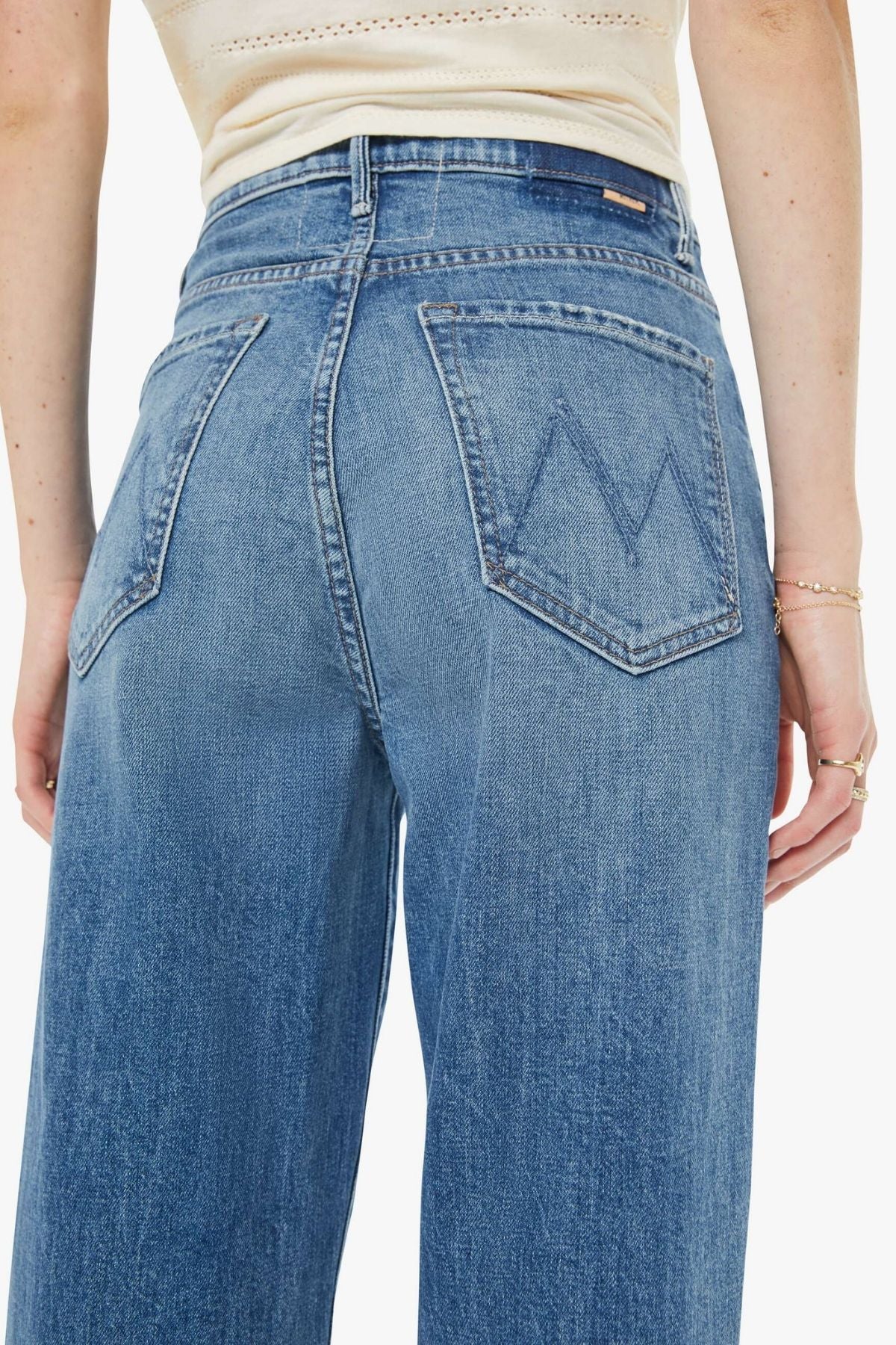 Mother High Waisted Tunnel Vision Sneak - Girls Just Want To Have Sun