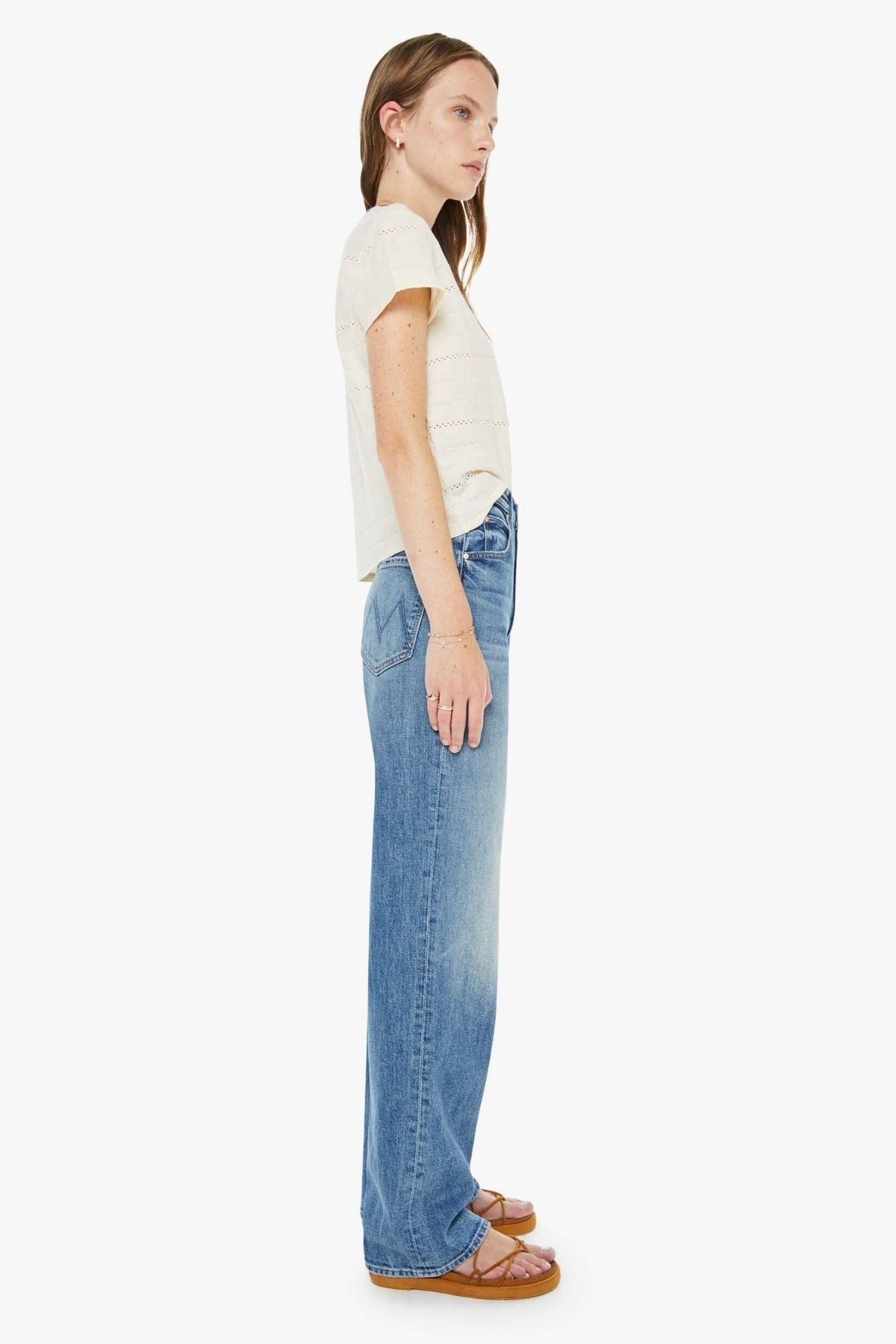 Mother High Waisted Tunnel Vision Sneak - Girls Just Want To Have Sun