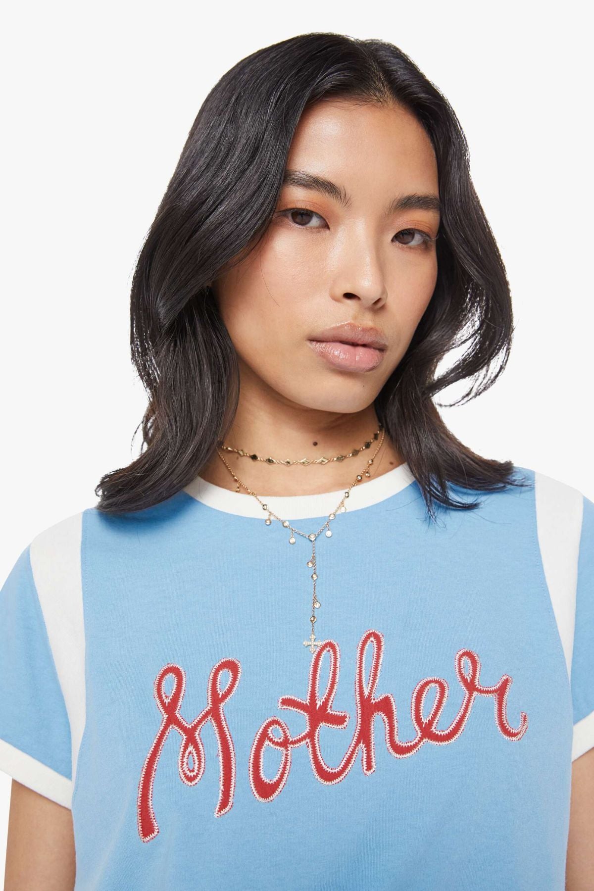 Mother The Boxy Goodie Inset - Mother Script Blue Bell